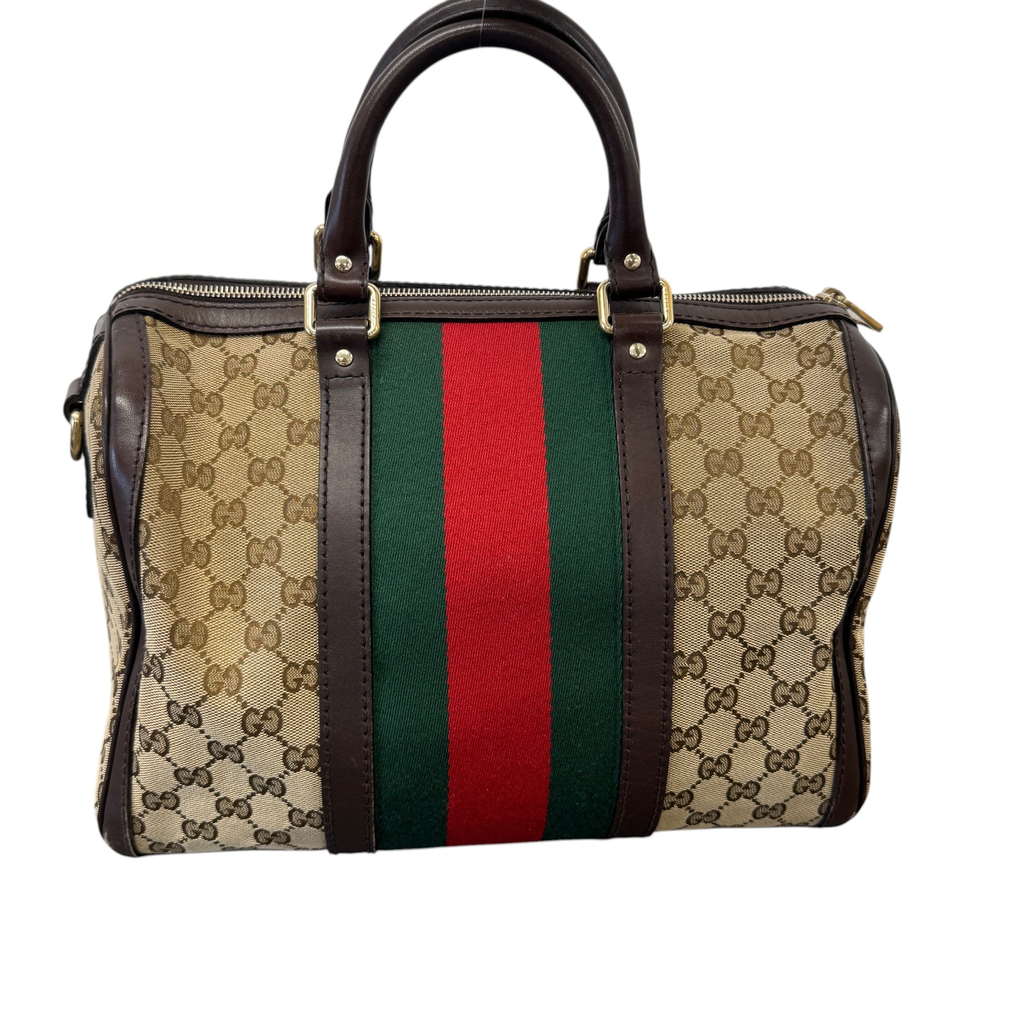 Women's Gg Supreme Boston Satchel Handbag Beige
