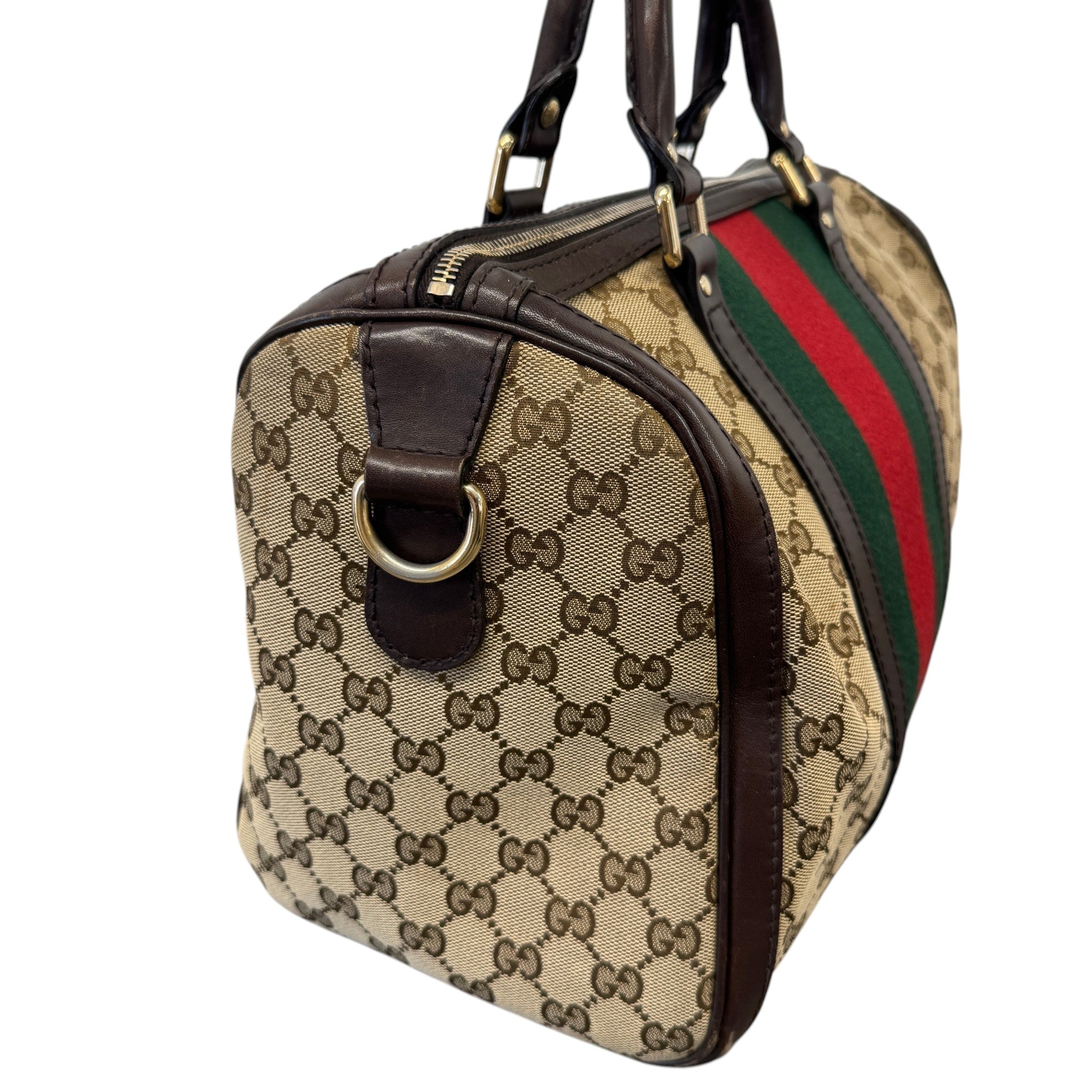 Women's Gg Supreme Boston Satchel Handbag Beige