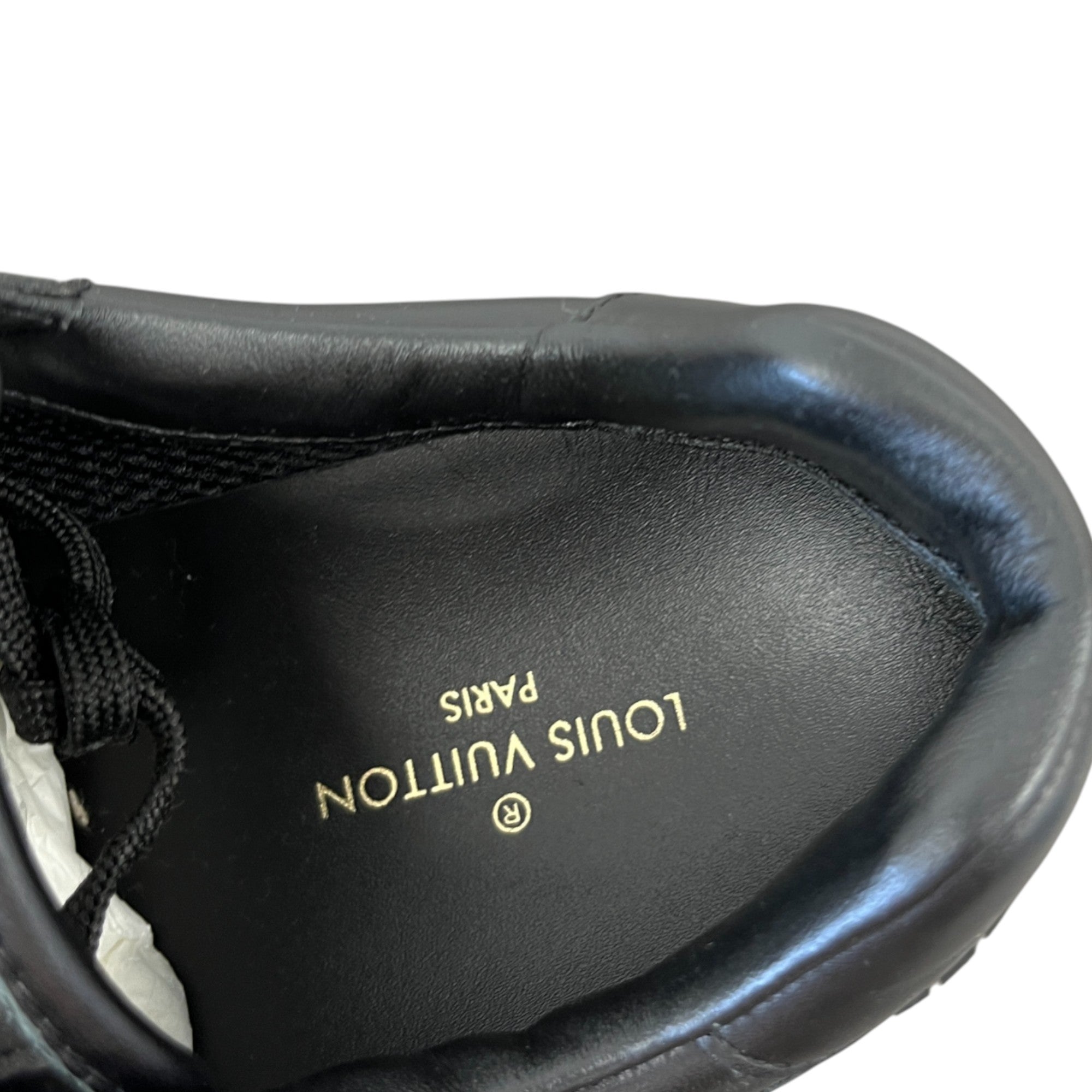 Men's Monogram Run Away Low Trainers Black Size EU 41.5 / UK 7.5