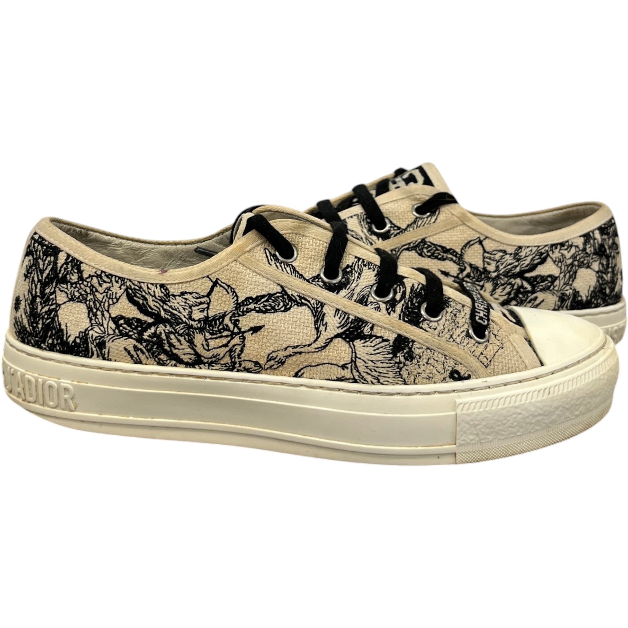 Women's Walk'N'Dior Low Trainers White Size EU 38.5 / UK 5.5