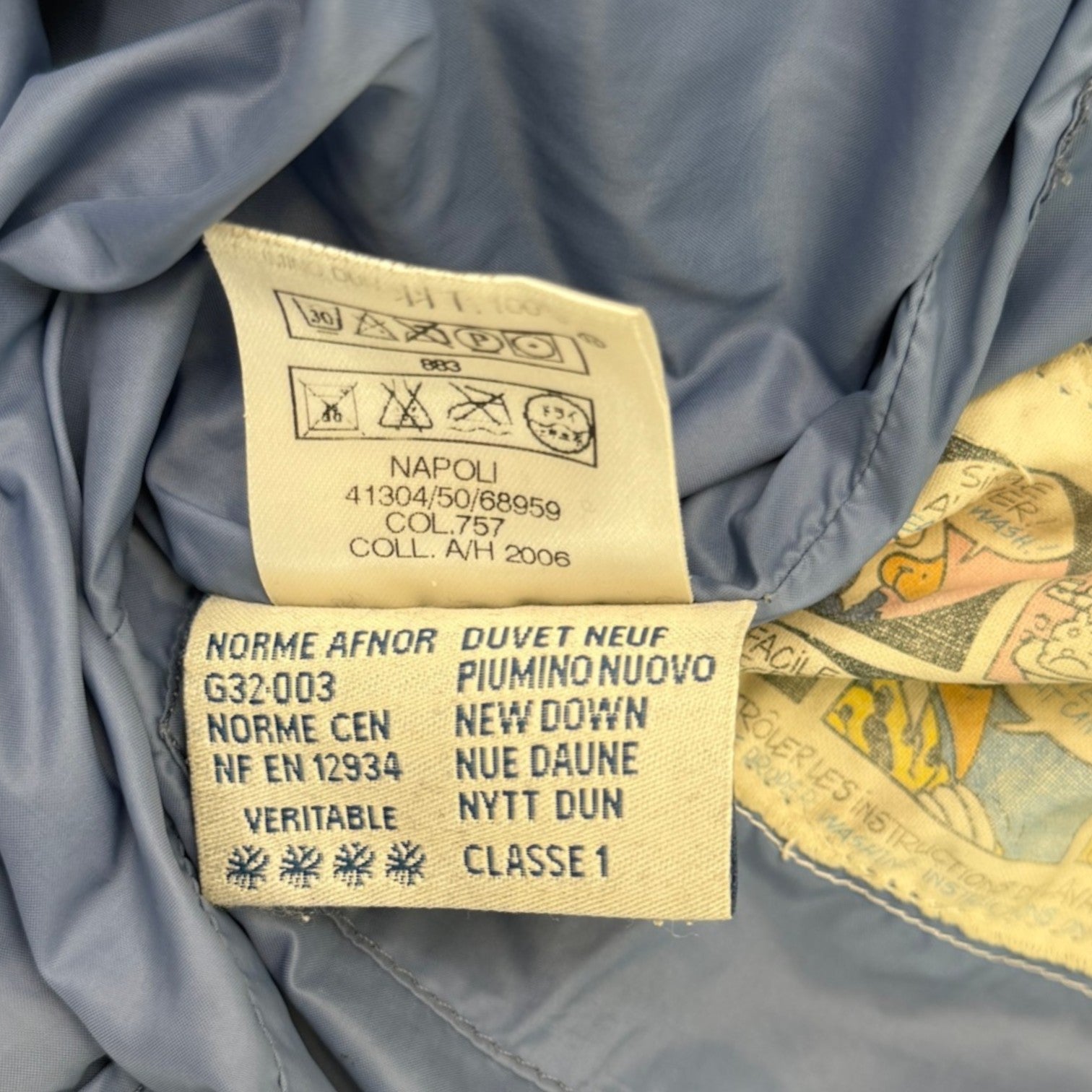 Men's Napoli Down Jacket Blue Size 3 / L