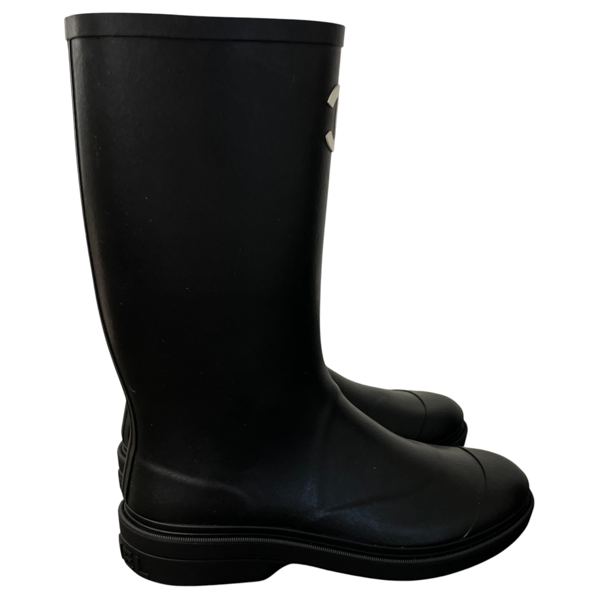 Women's Cc Logo Wellies Black Size EU 41 / UK 8
