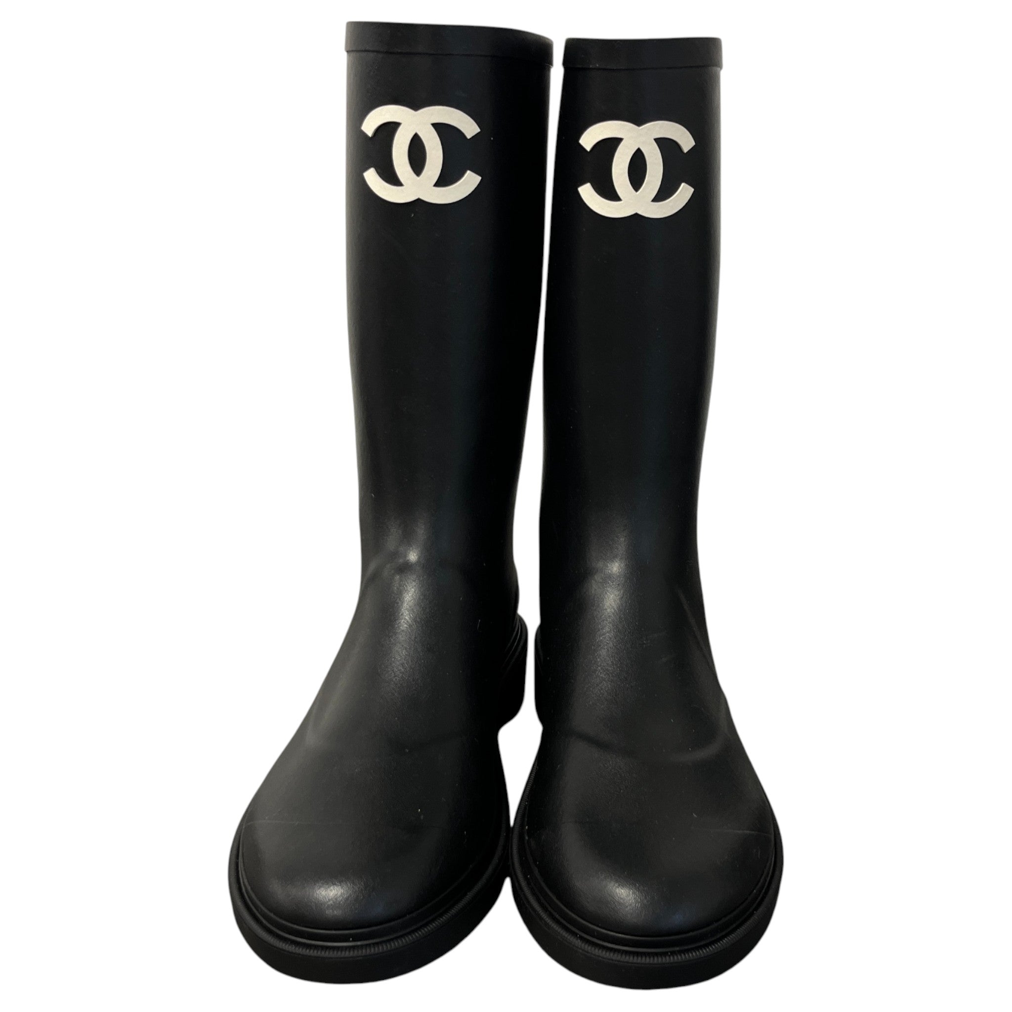 Women's Cc Logo Wellies Black Size EU 41 / UK 8