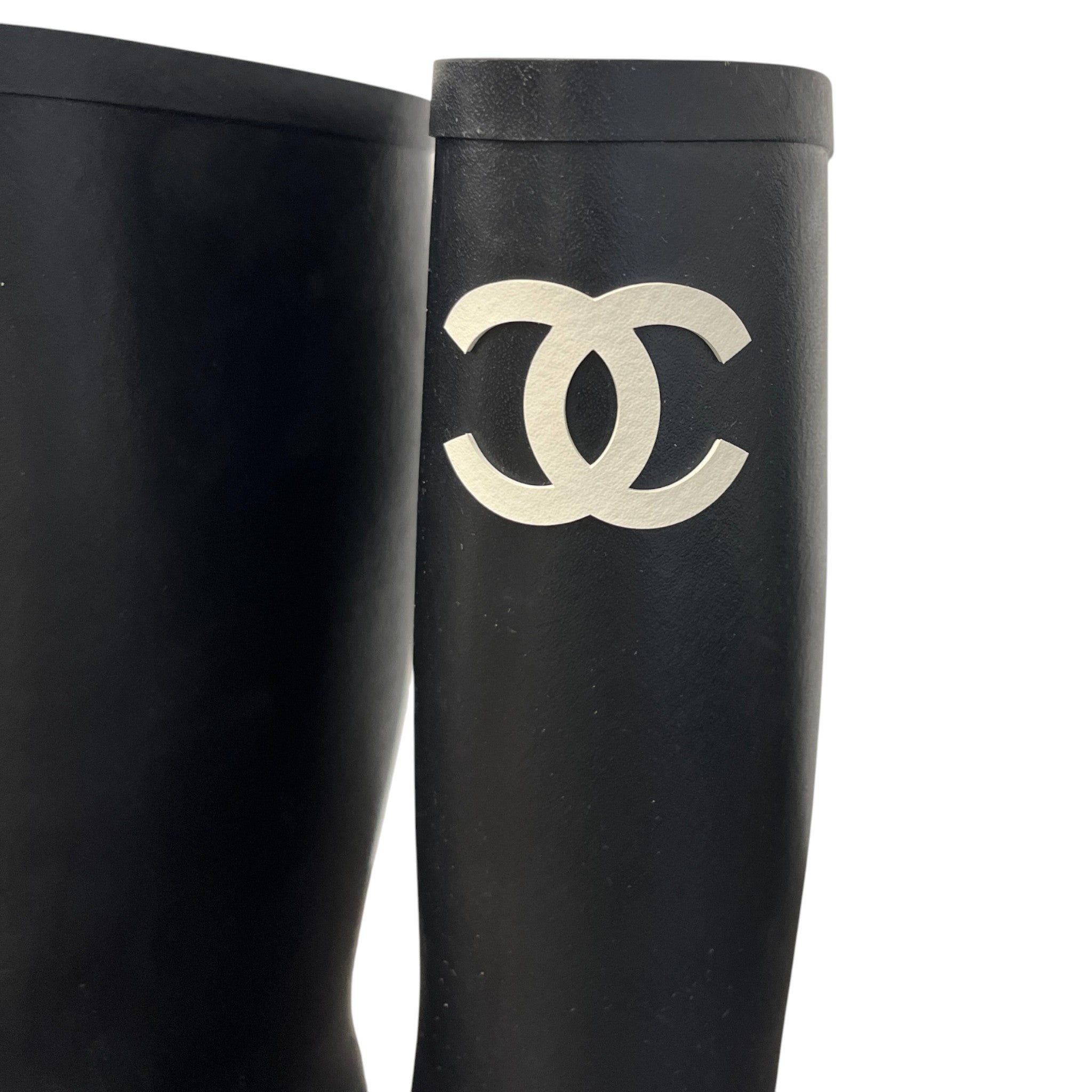 Women's Cc Logo Wellies Black Size EU 41 / UK 8
