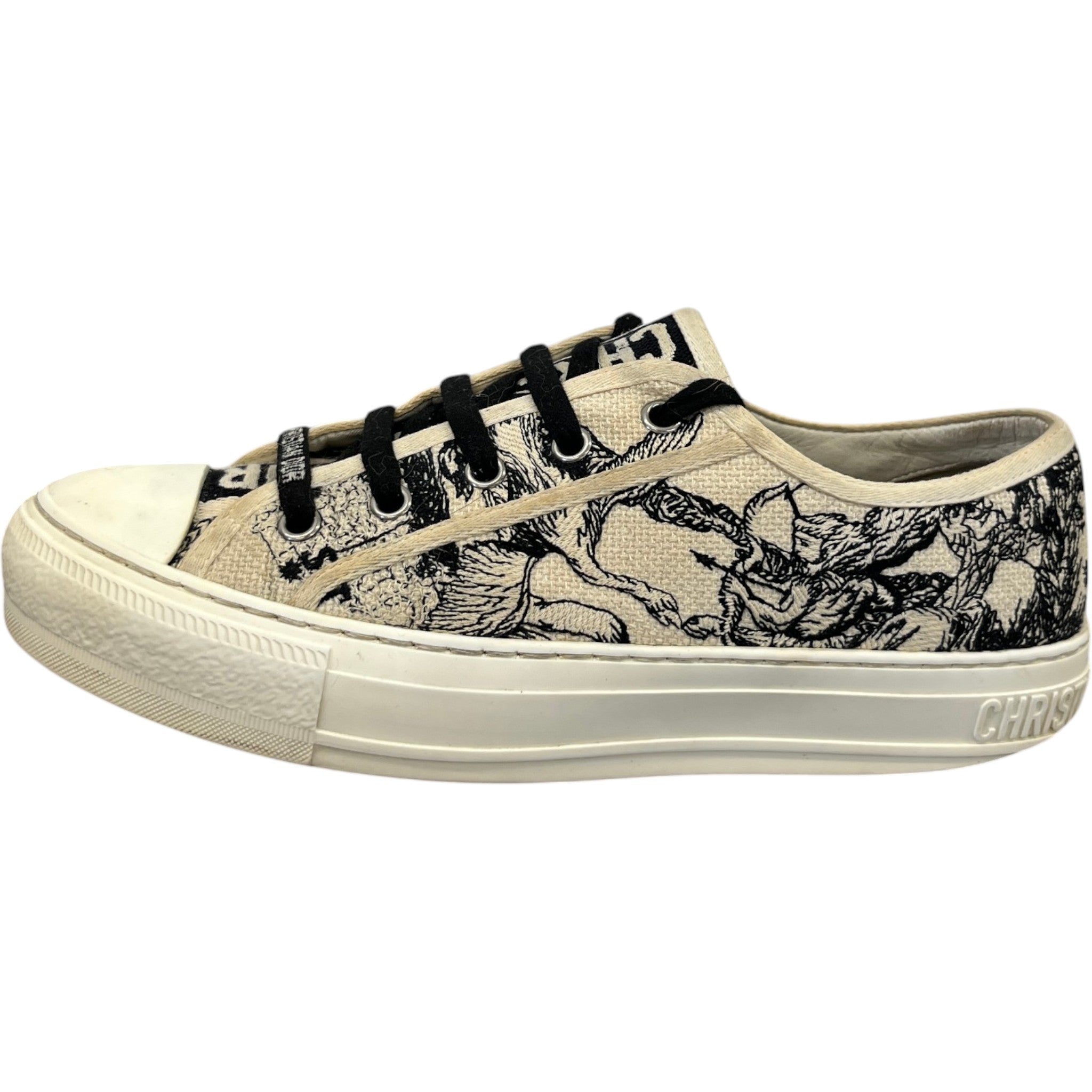 Women's Walk'N'Dior Low Trainers White Size EU 38.5 / UK 5.5
