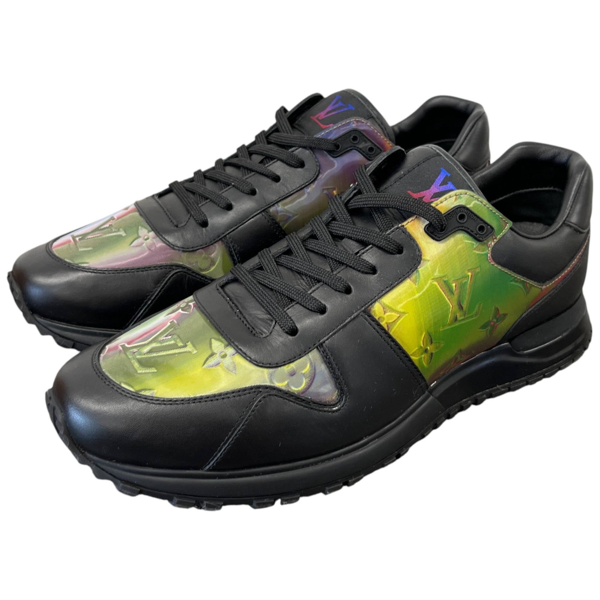Men's Monogram Run Away Low Trainers Black Size EU 41.5 / UK 7.5