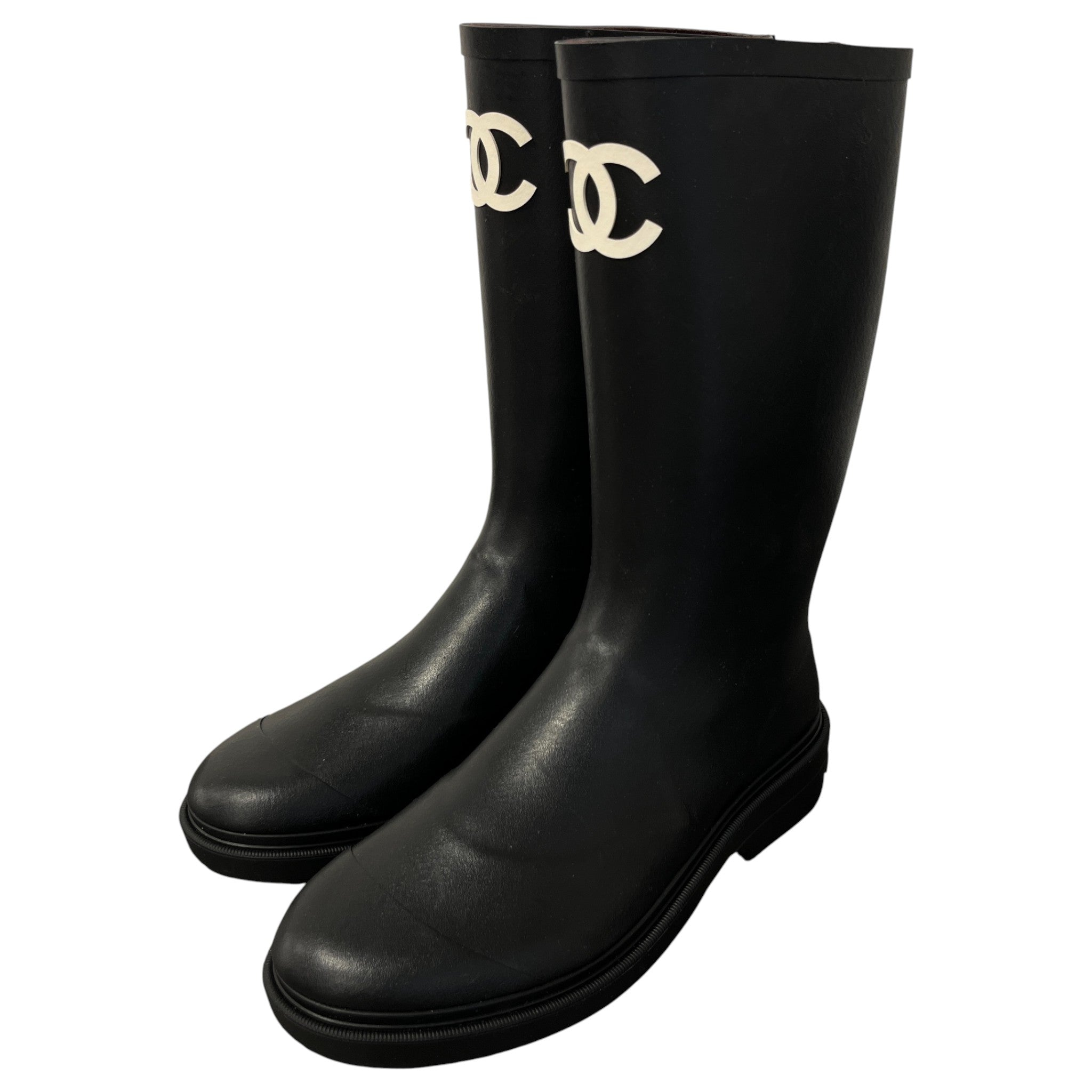 Women's Cc Logo Wellies Black Size EU 41 / UK 8
