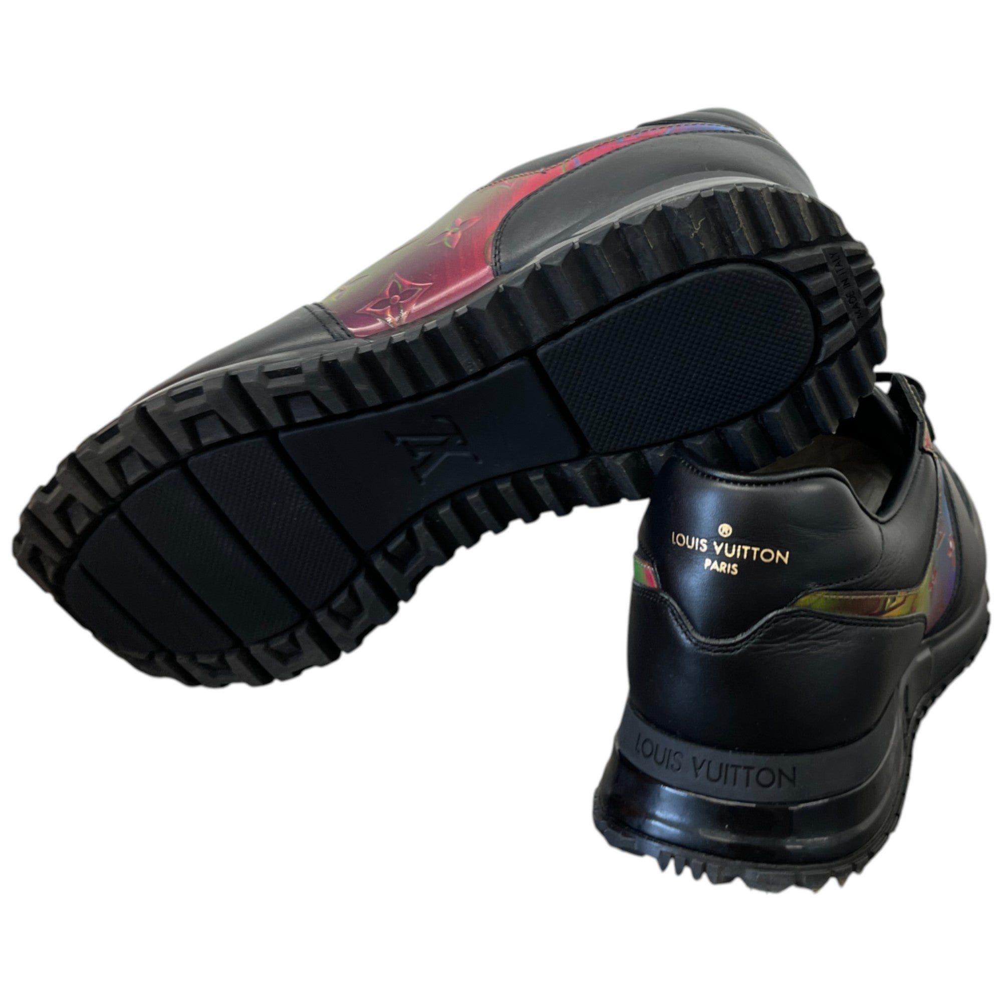 Men's Monogram Run Away Low Trainers Black Size EU 41.5 / UK 7.5