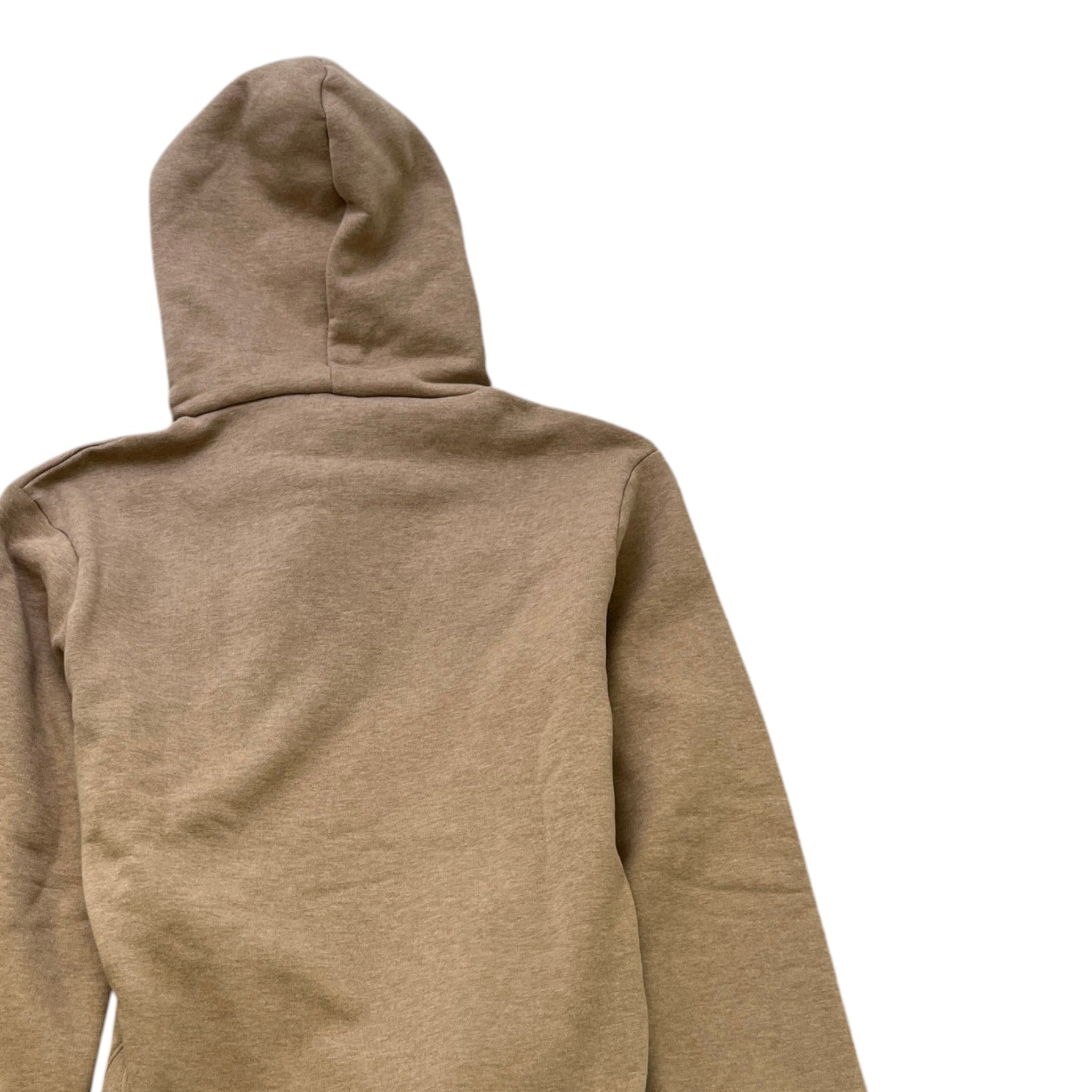 Men's Embroidered Logo Hoodie Beige Size XS