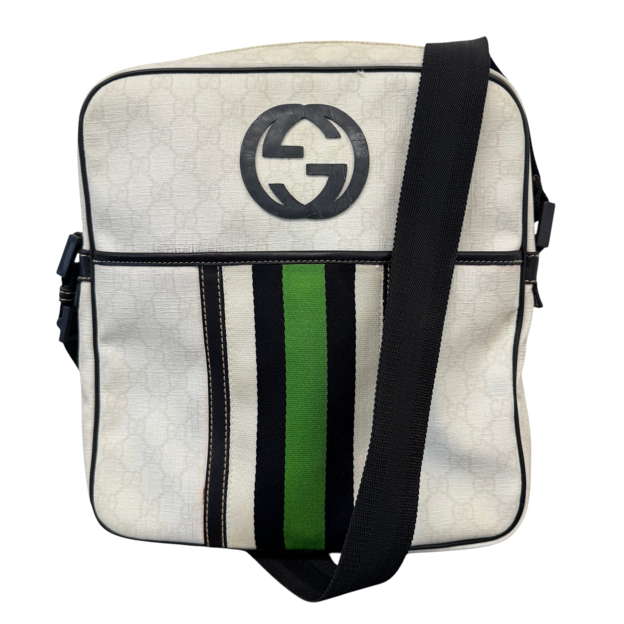 Men's Gg Supreme Messenger Bag White