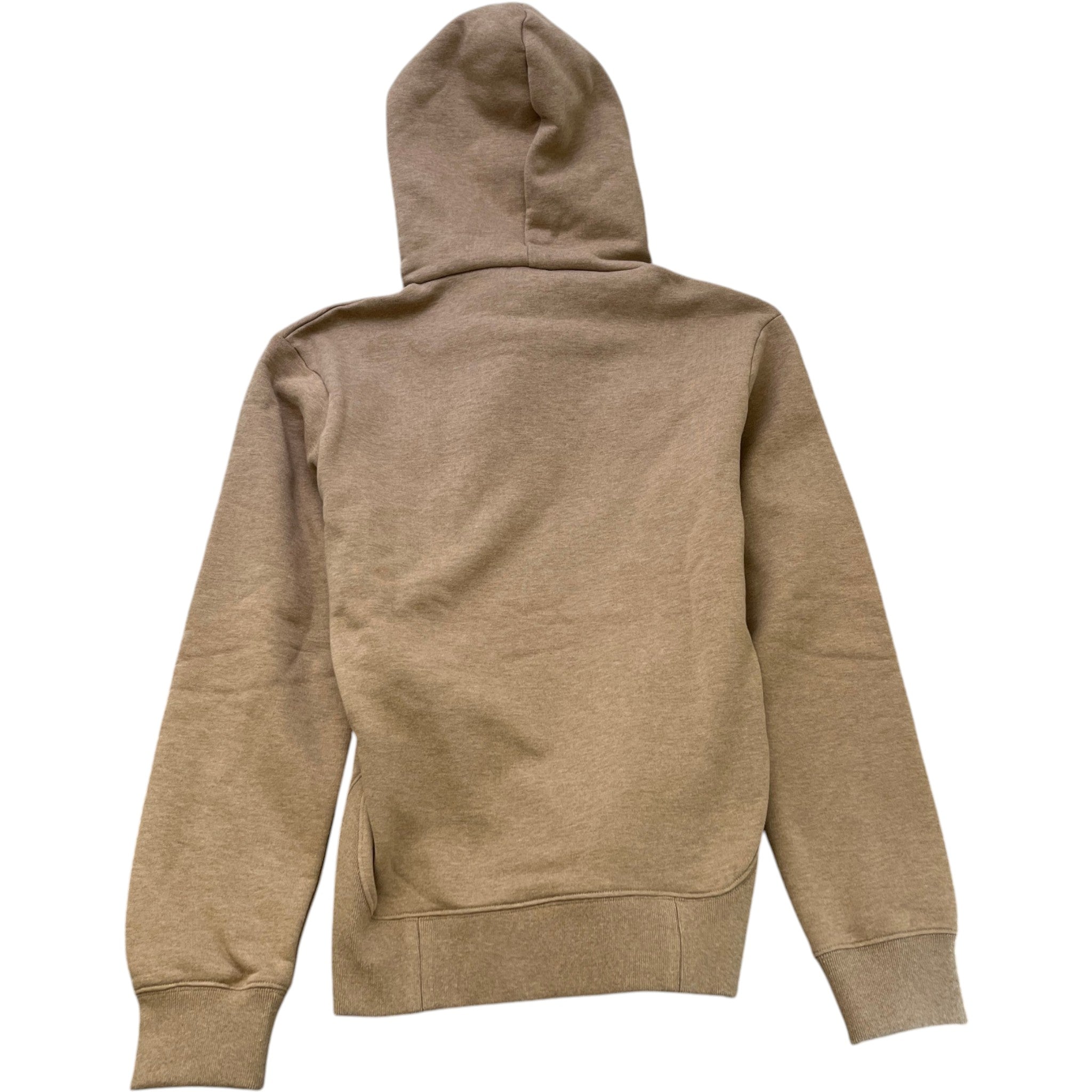 Men's Embroidered Logo Hoodie Beige Size XS