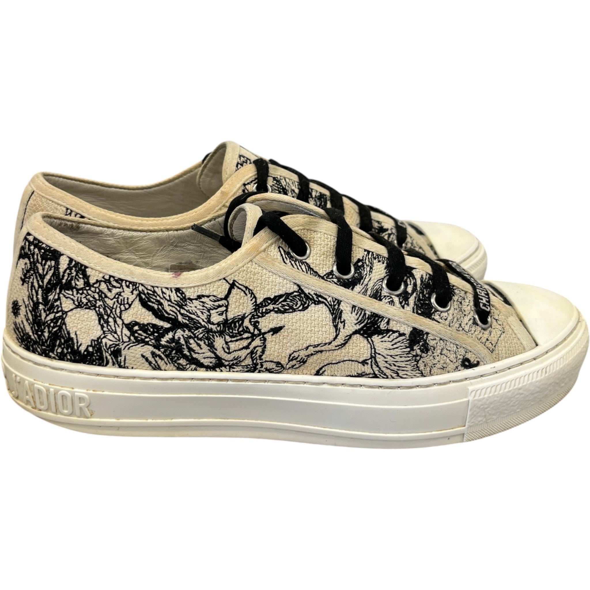 Women's Walk'N'Dior Low Trainers White Size EU 38.5 / UK 5.5