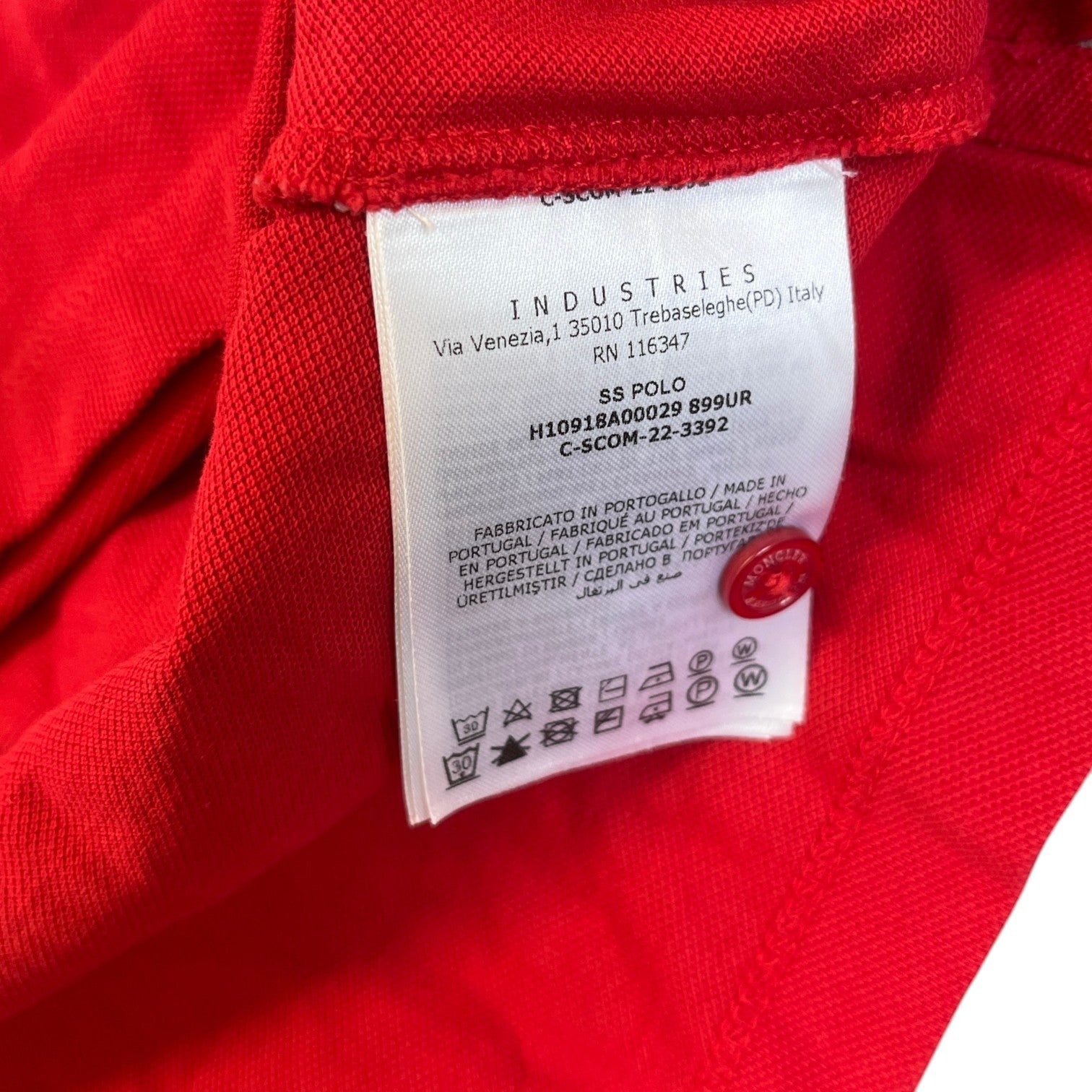 Men's Ss Logo Polo Shirt Red Size M