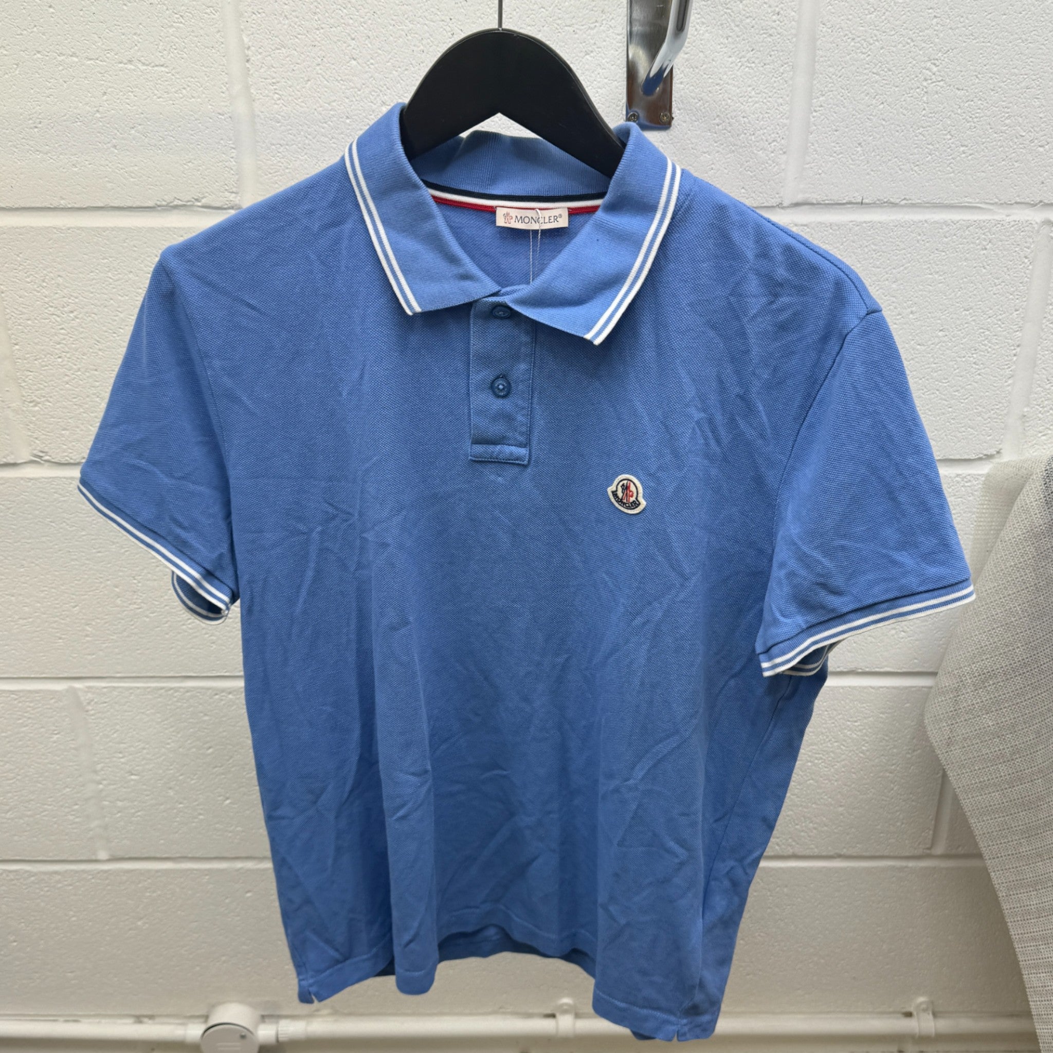 Men's Maglia Polo Shirt Blue Size L