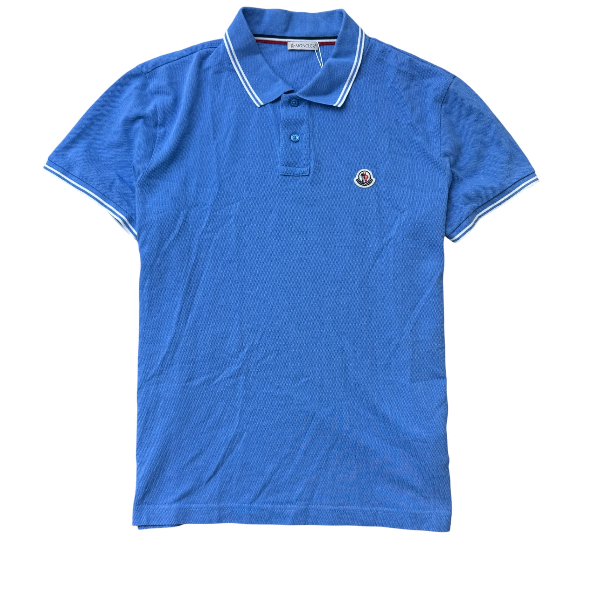 Men's Maglia Polo Shirt Blue Size L