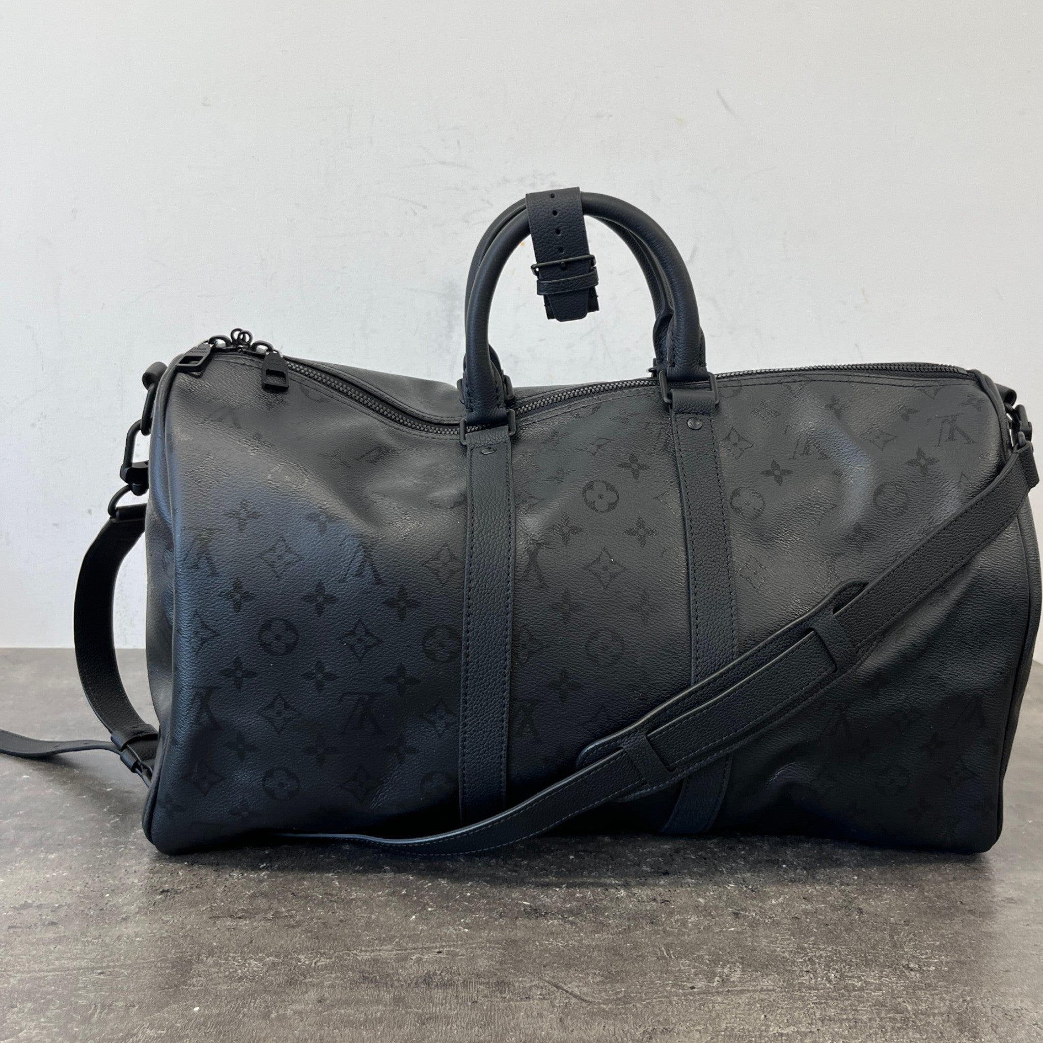 Men's Monogram Midnight Keepall 45 Bag Black