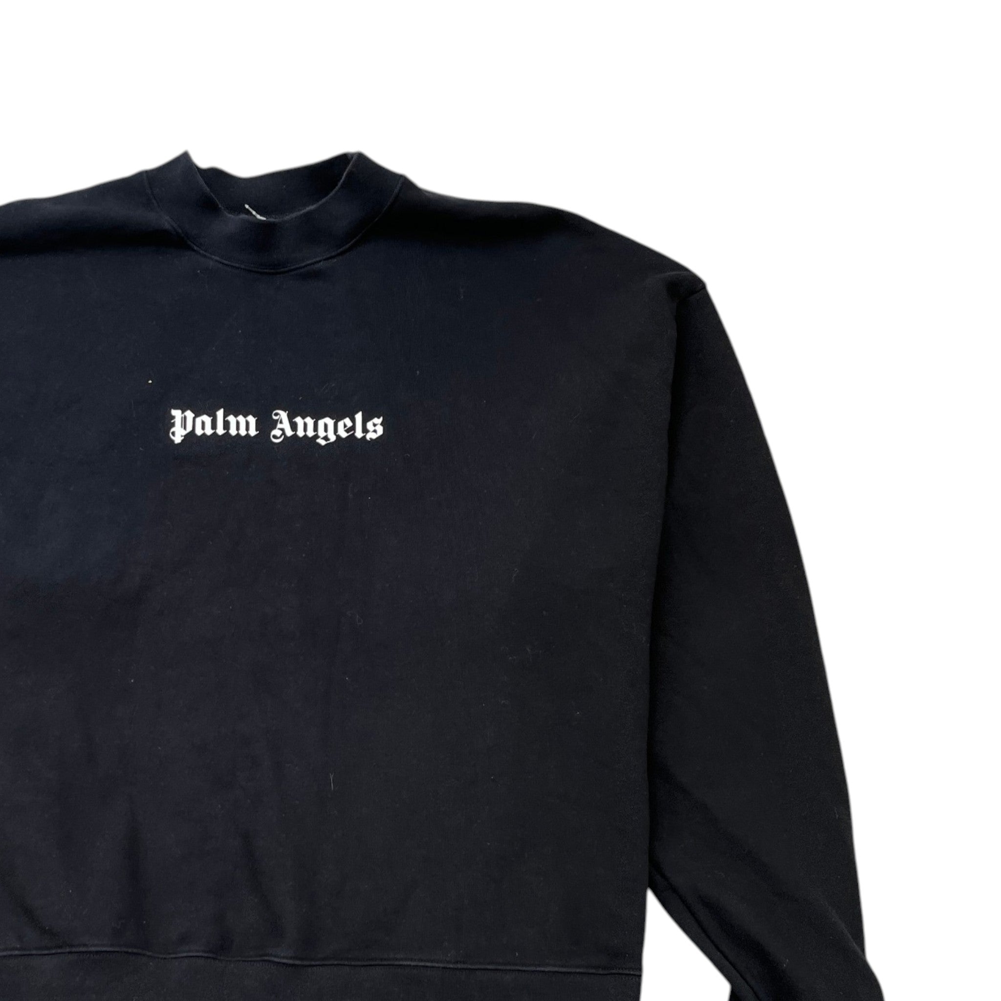 Men's Logo Print Sweatshirt Black Size M