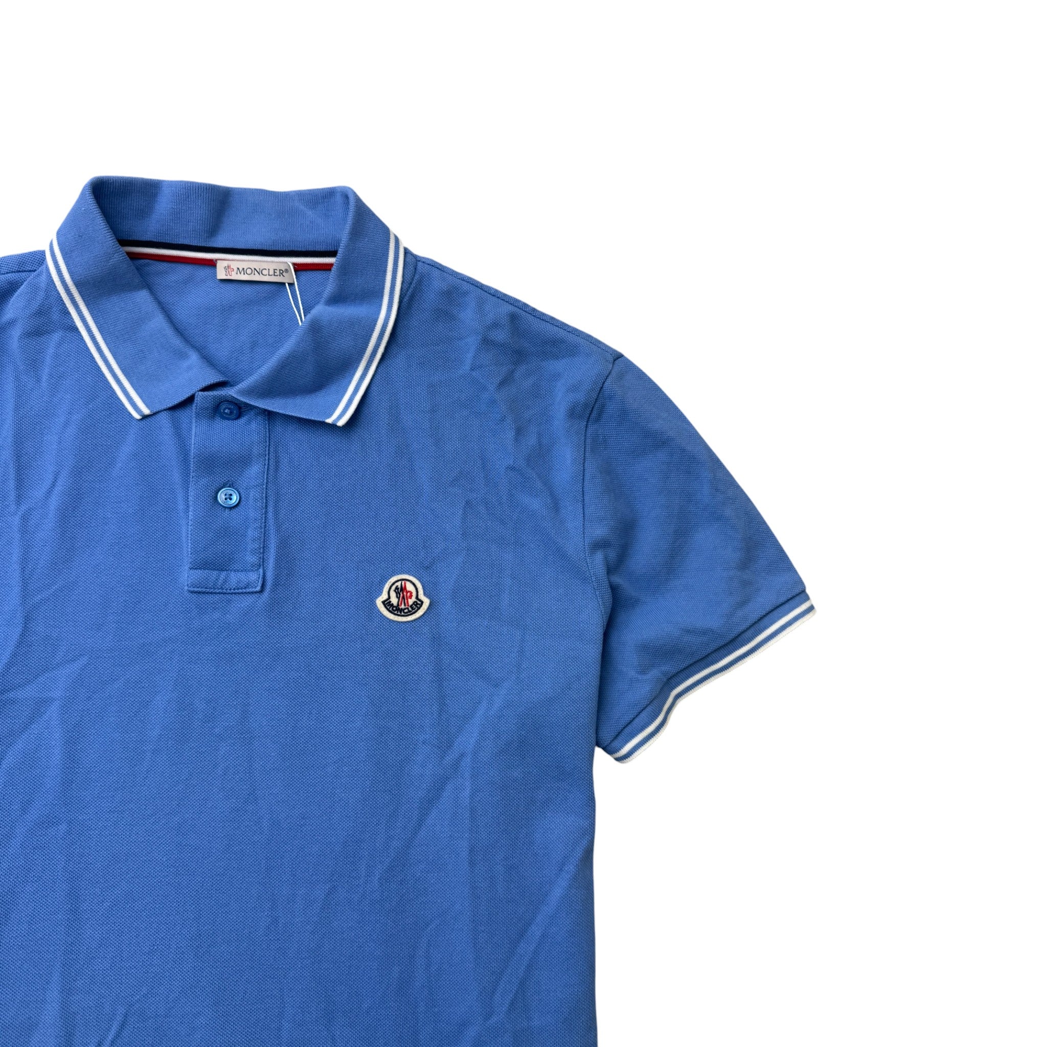 Men's Maglia Polo Shirt Blue Size L