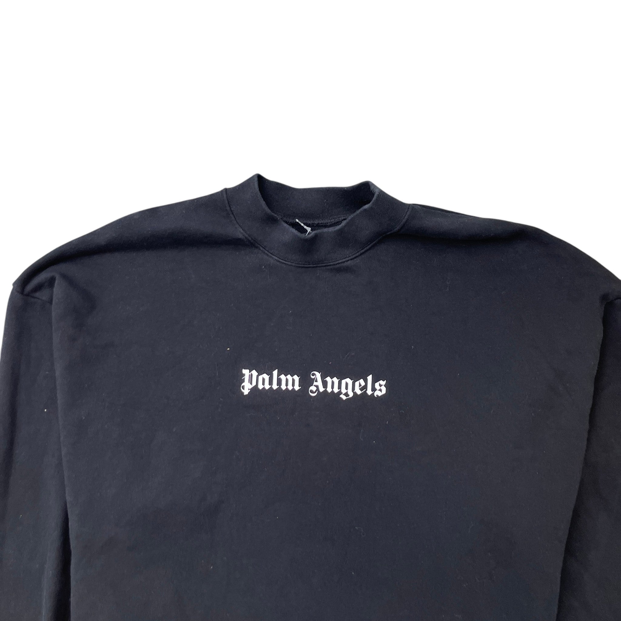 Men's Logo Print Sweatshirt Black Size M