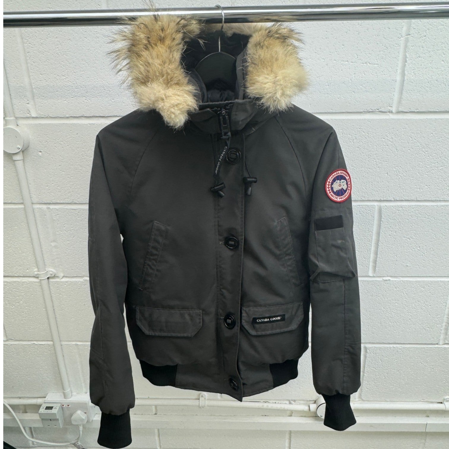 Women's Chilliwack Bomber Down Jacket Grey Size S