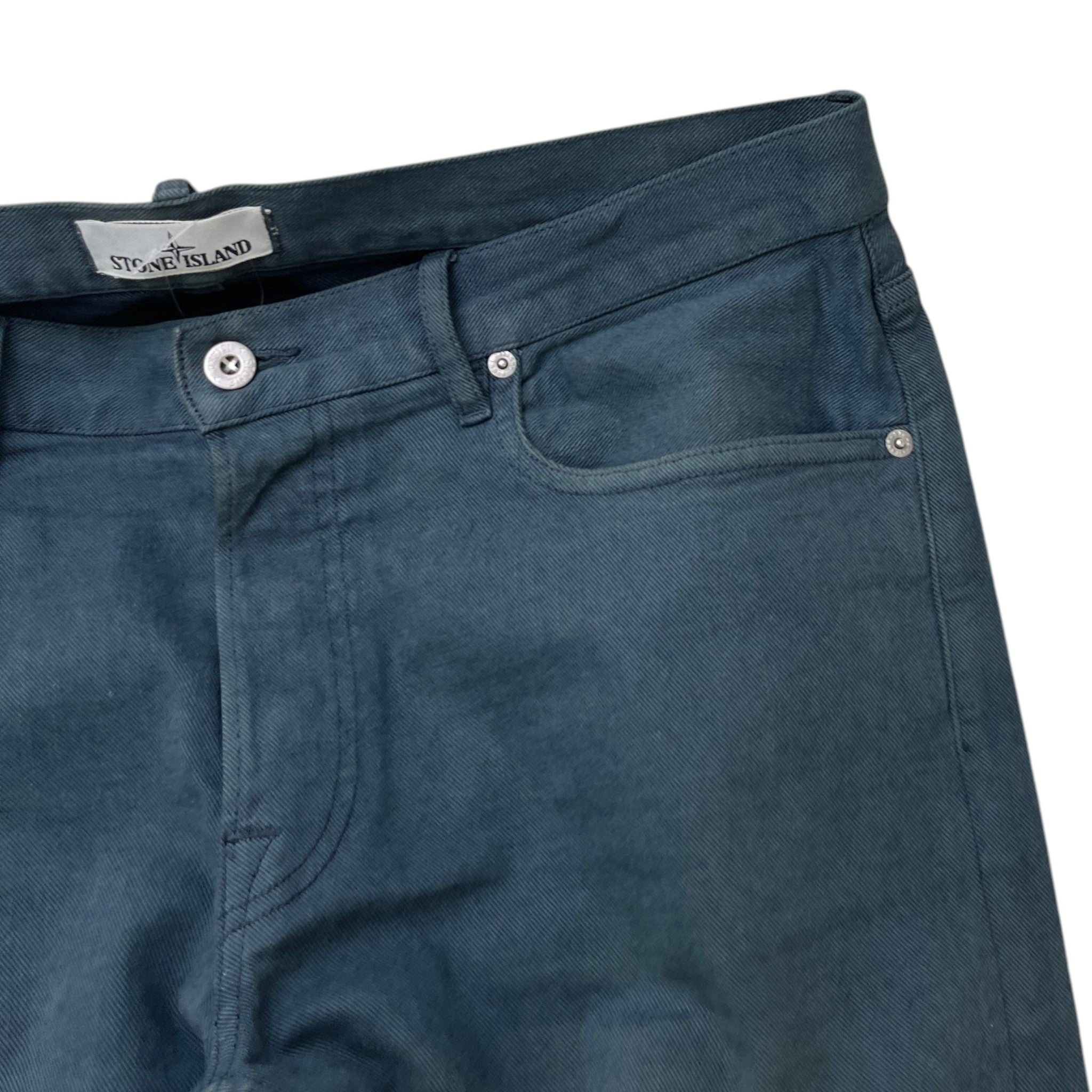 Men's Applique Logo Jeans Blue Size Waist 34"