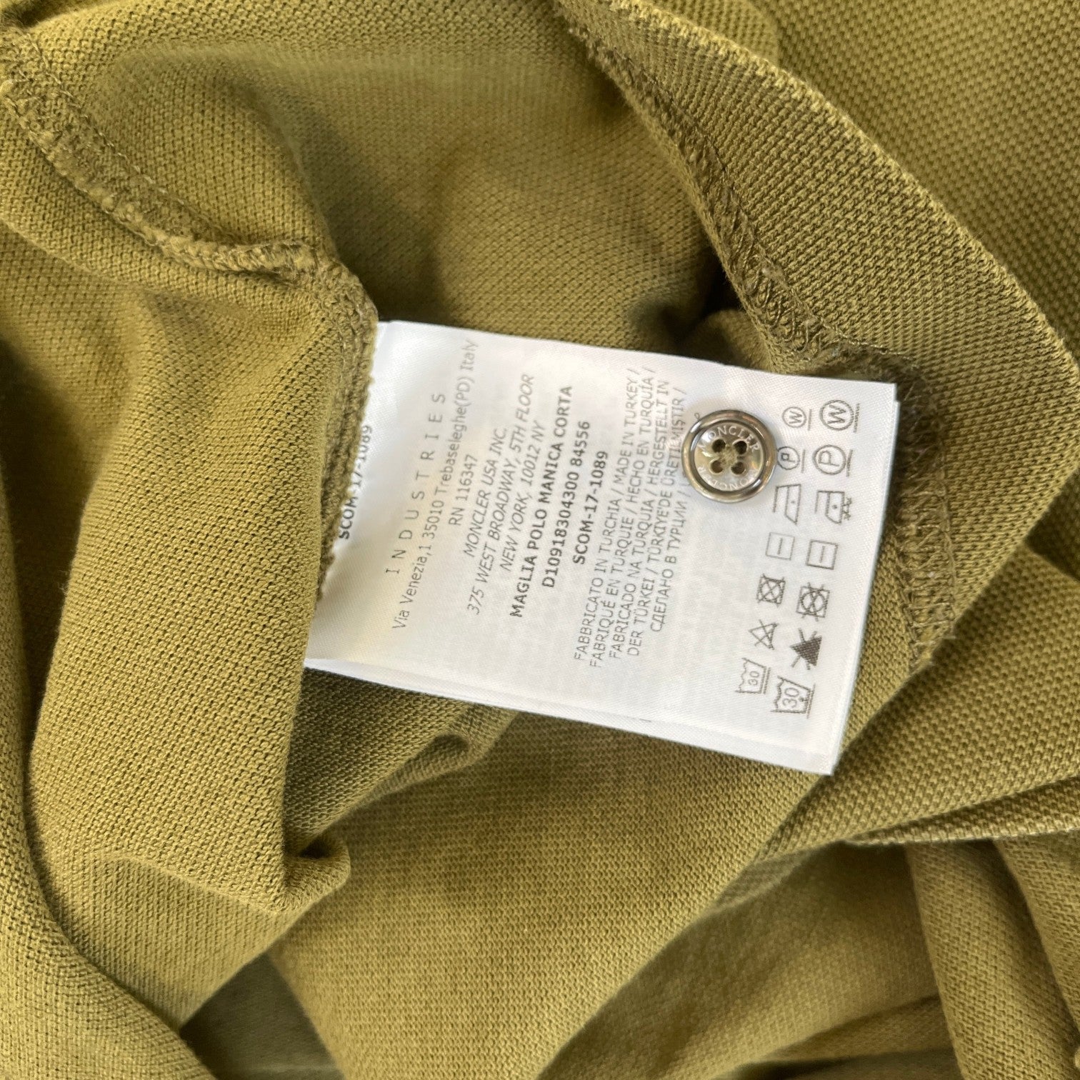 Men's Maglia Polo Shirt Green Size M