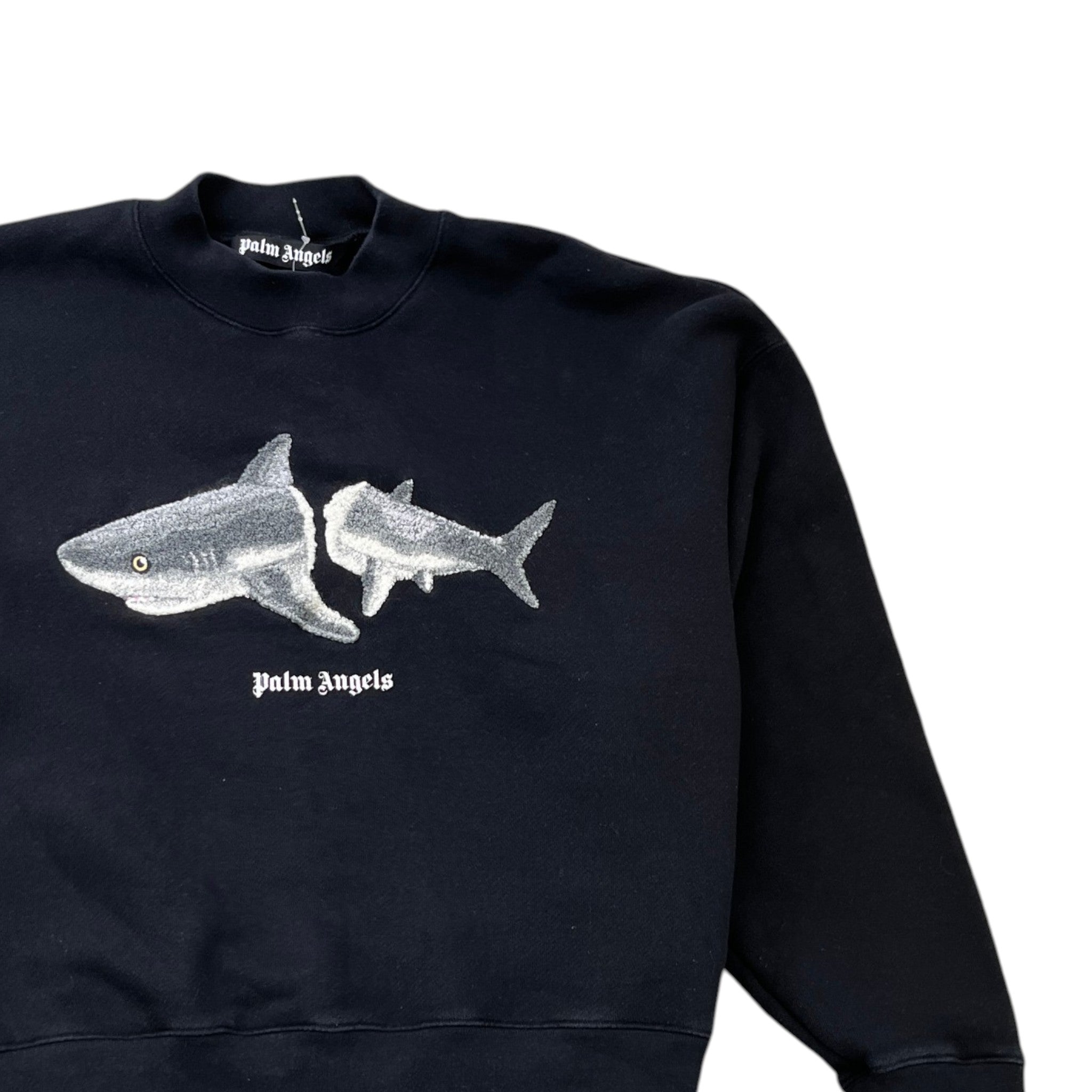Men's Shark Logo Sweatshirt Black Size S