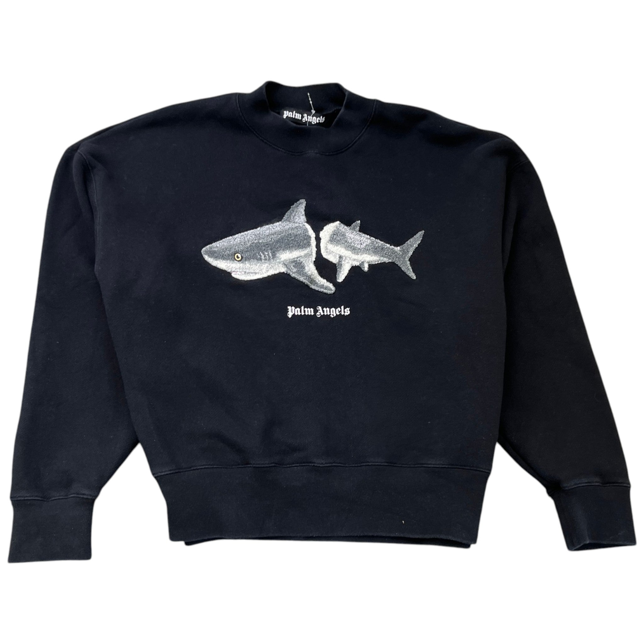 Men's Shark Logo Sweatshirt Black Size S
