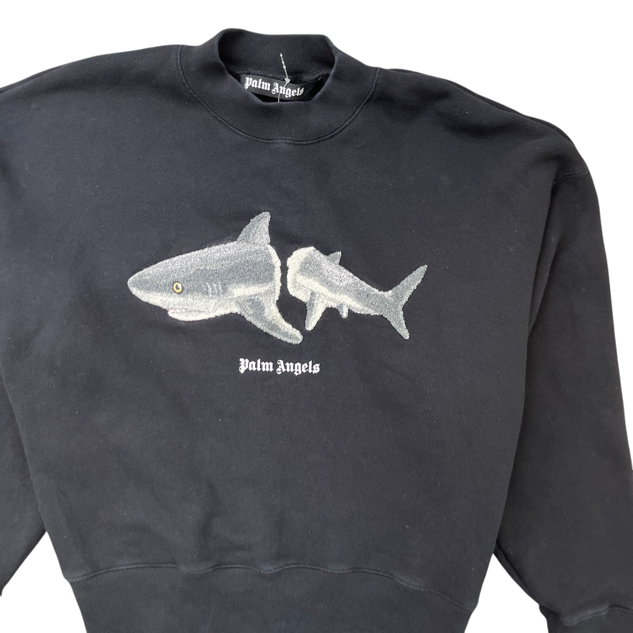 Men's Shark Logo Sweatshirt Black Size S