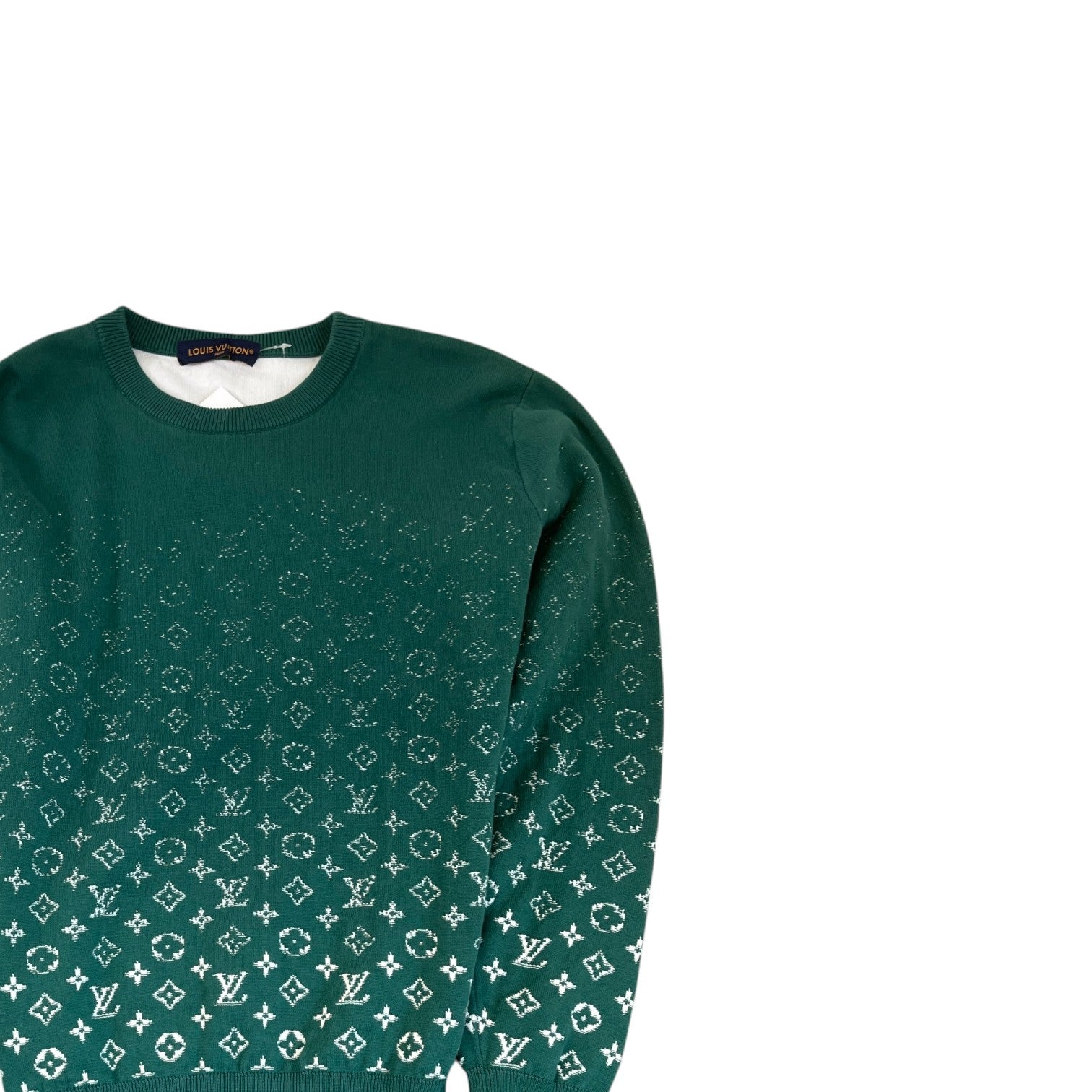 Men's Monogram Gradient Sweatshirt Green Size L
