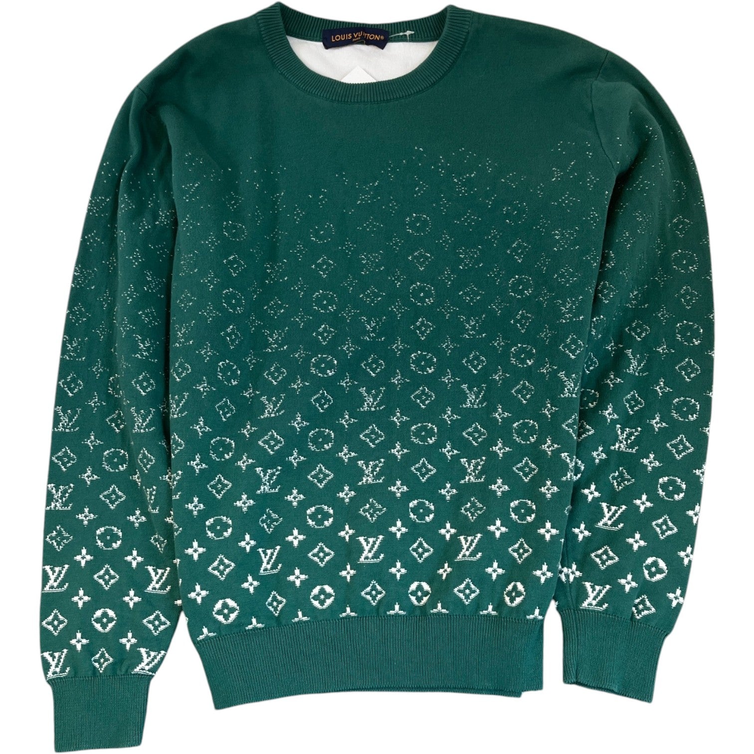 Men's Monogram Gradient Sweatshirt Green Size L