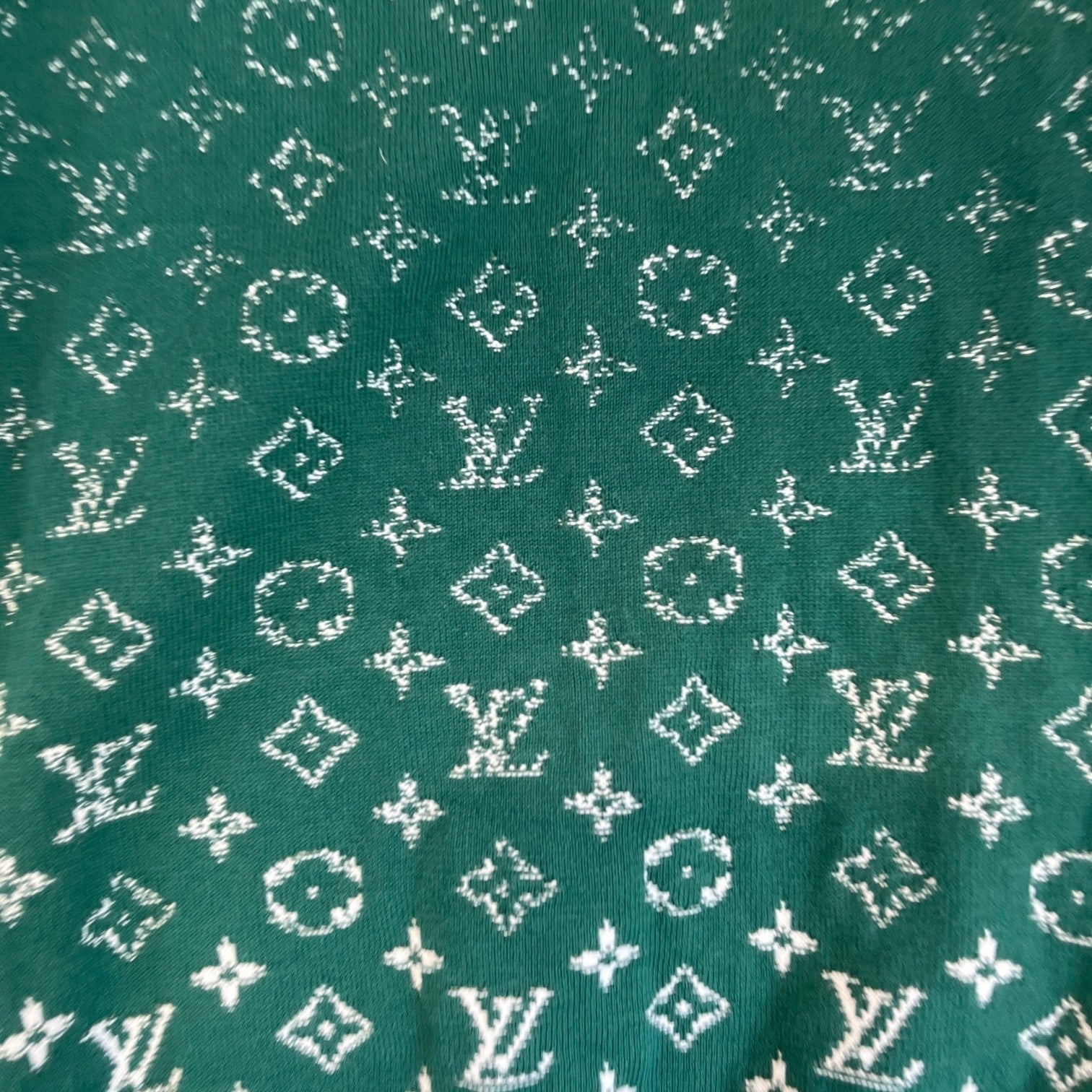 Men's Monogram Gradient Sweatshirt Green Size L