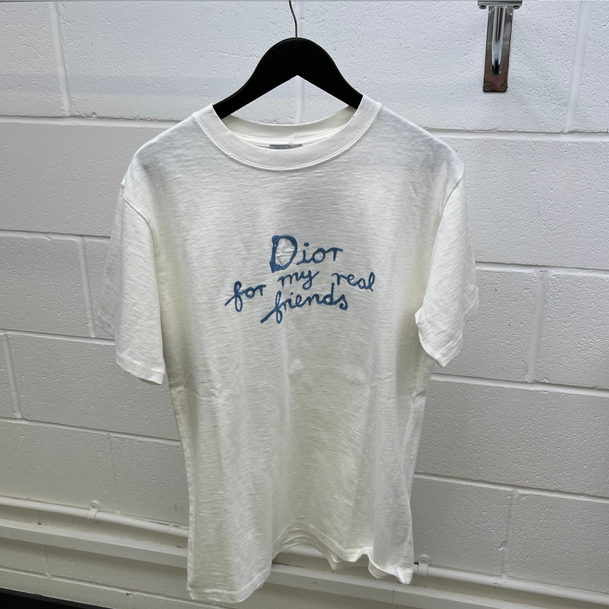 Men's X Hylton Nel Embroidered Logo T-Shirt White Size M