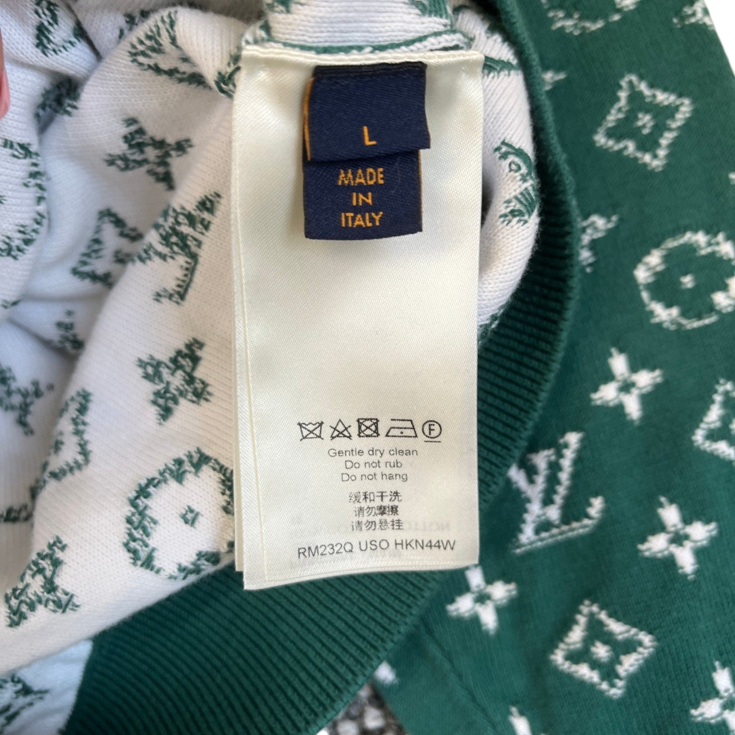Men's Monogram Gradient Sweatshirt Green Size L