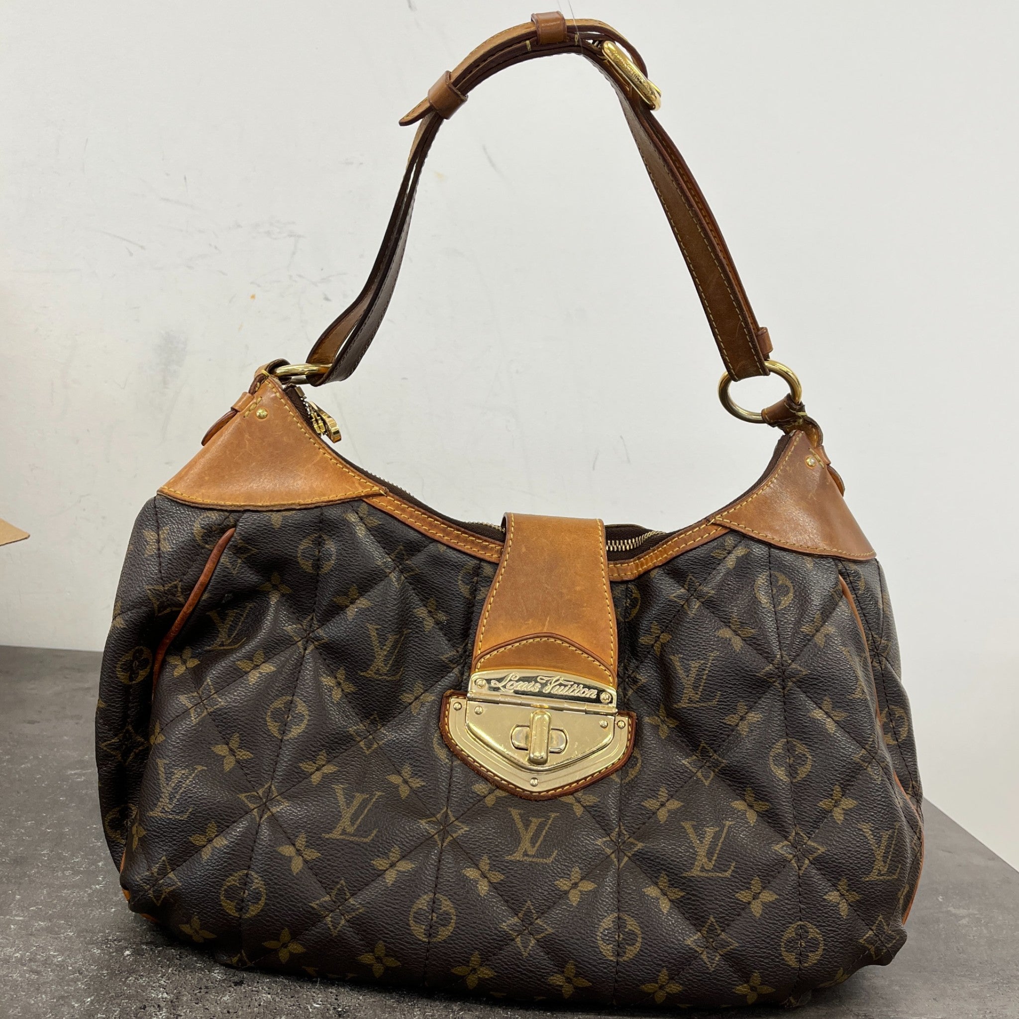 Women's Monogram Canvas Etoile City Gm Bag Brown