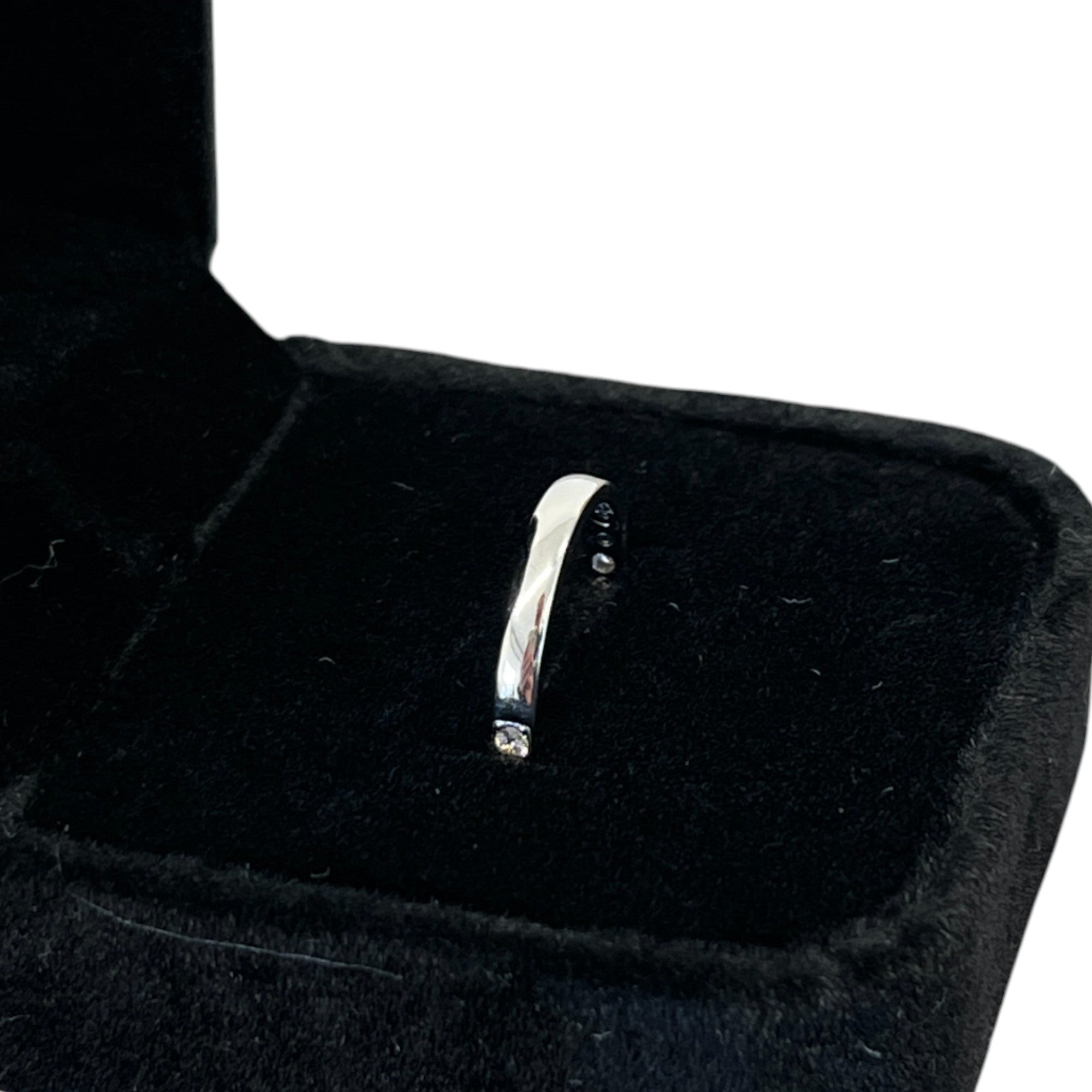 Women's Half Eternity Size 46 Ring White Size S