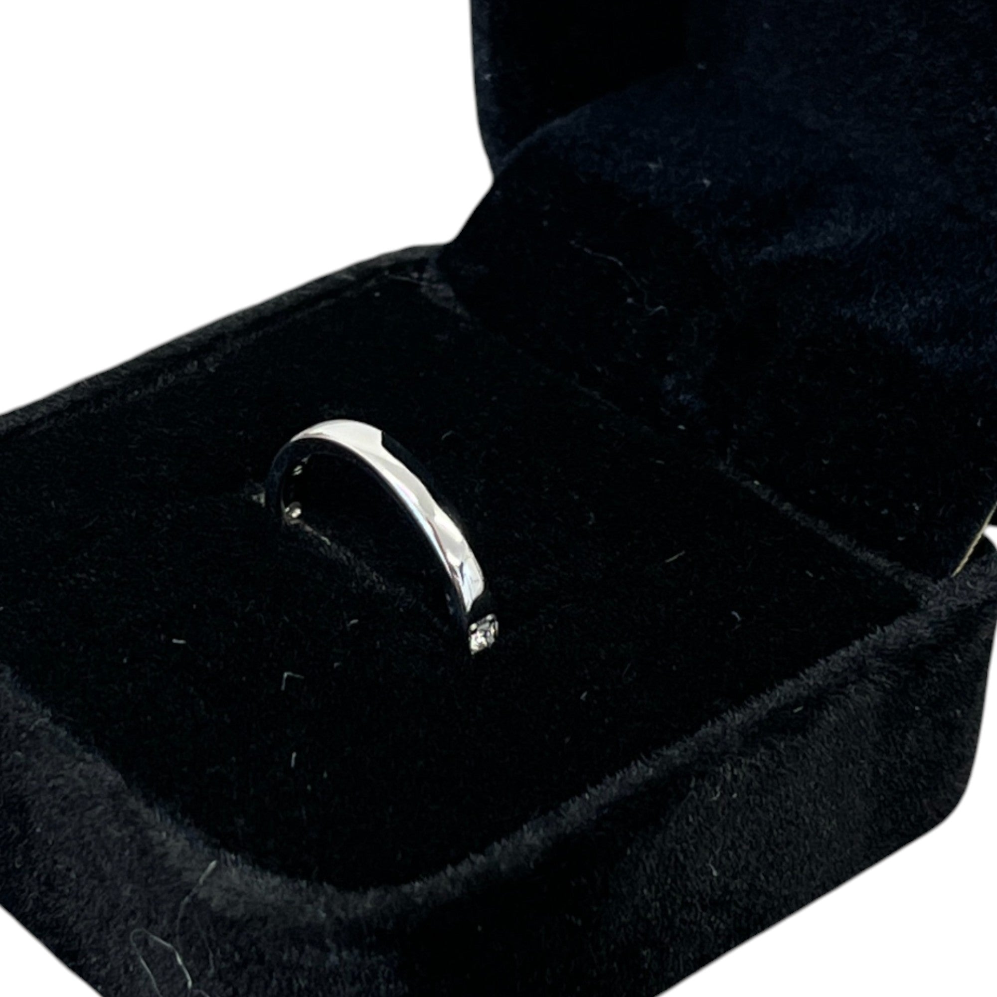 Women's Half Eternity Size 46 Ring White Size S