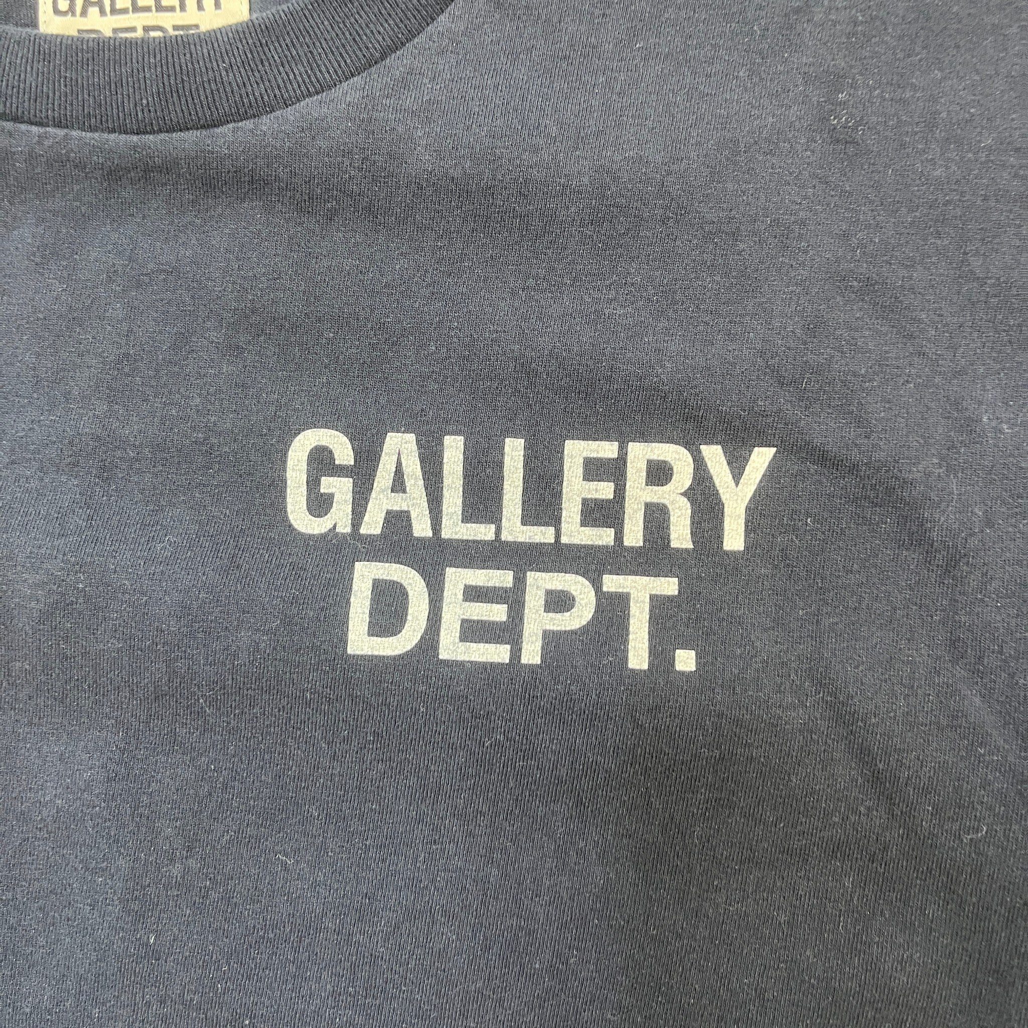 Men's Logo Print T-Shirt Navy Size M