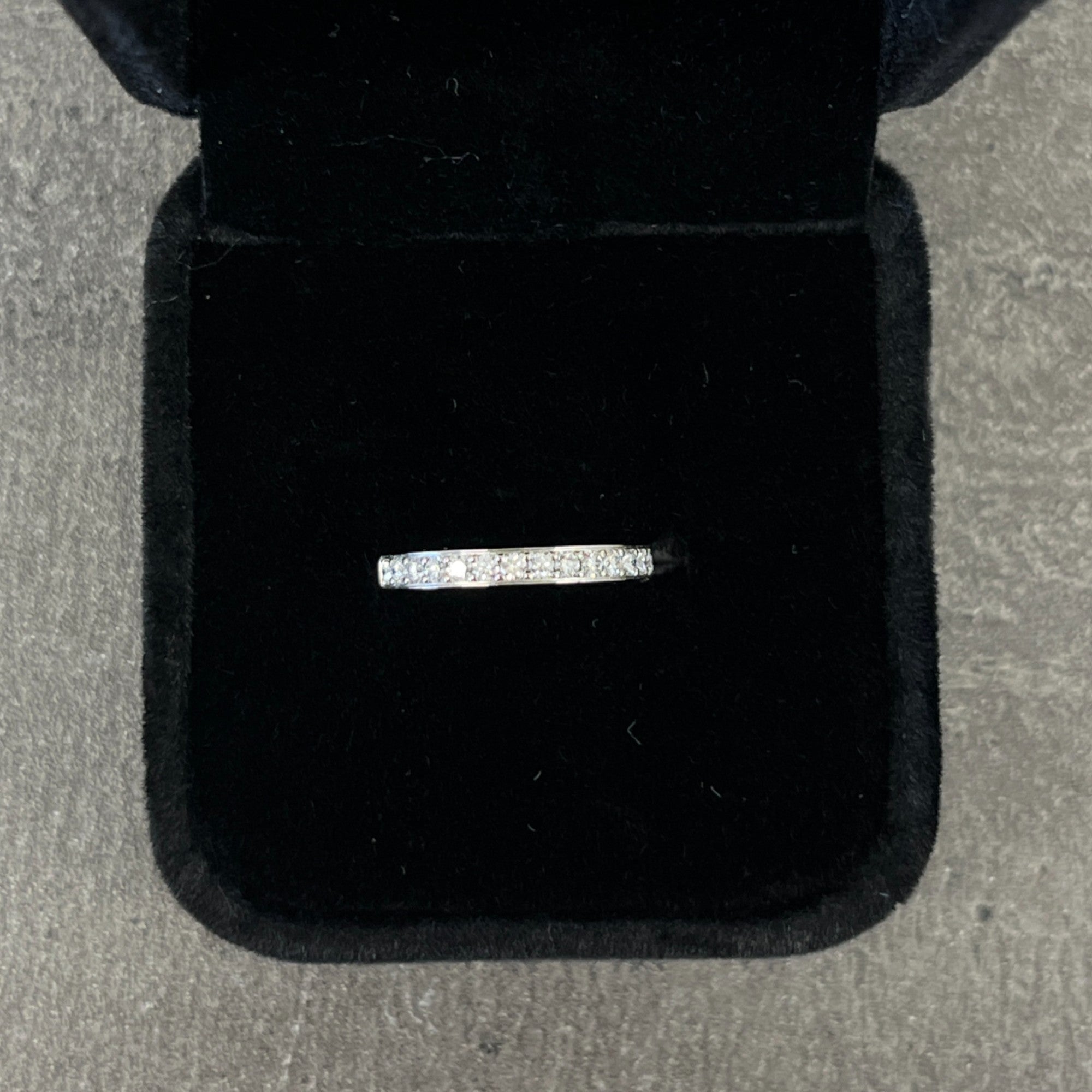 Women's Half Eternity Size 46 Ring White Size S