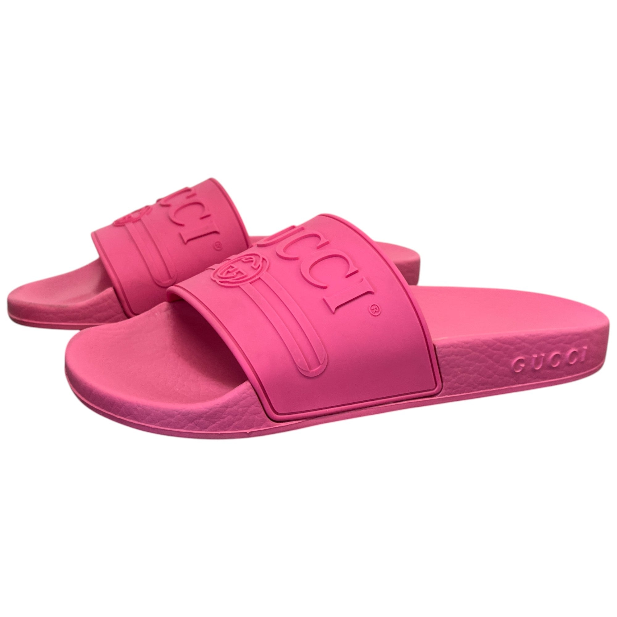 Women's Logo Print Slides Pink Size EU 35 / UK 2