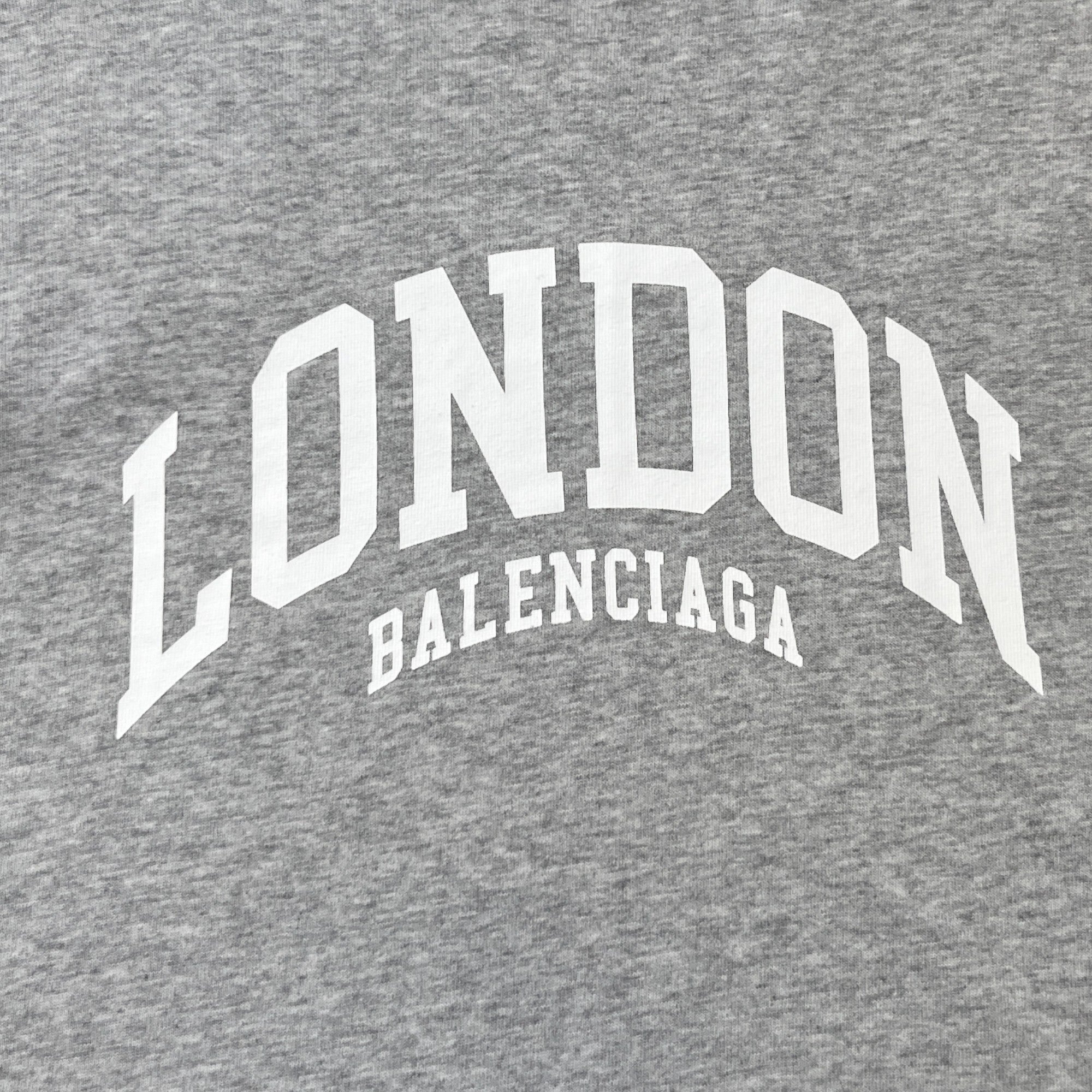 Men's Cities London Logo Print T-Shirt Grey Size M