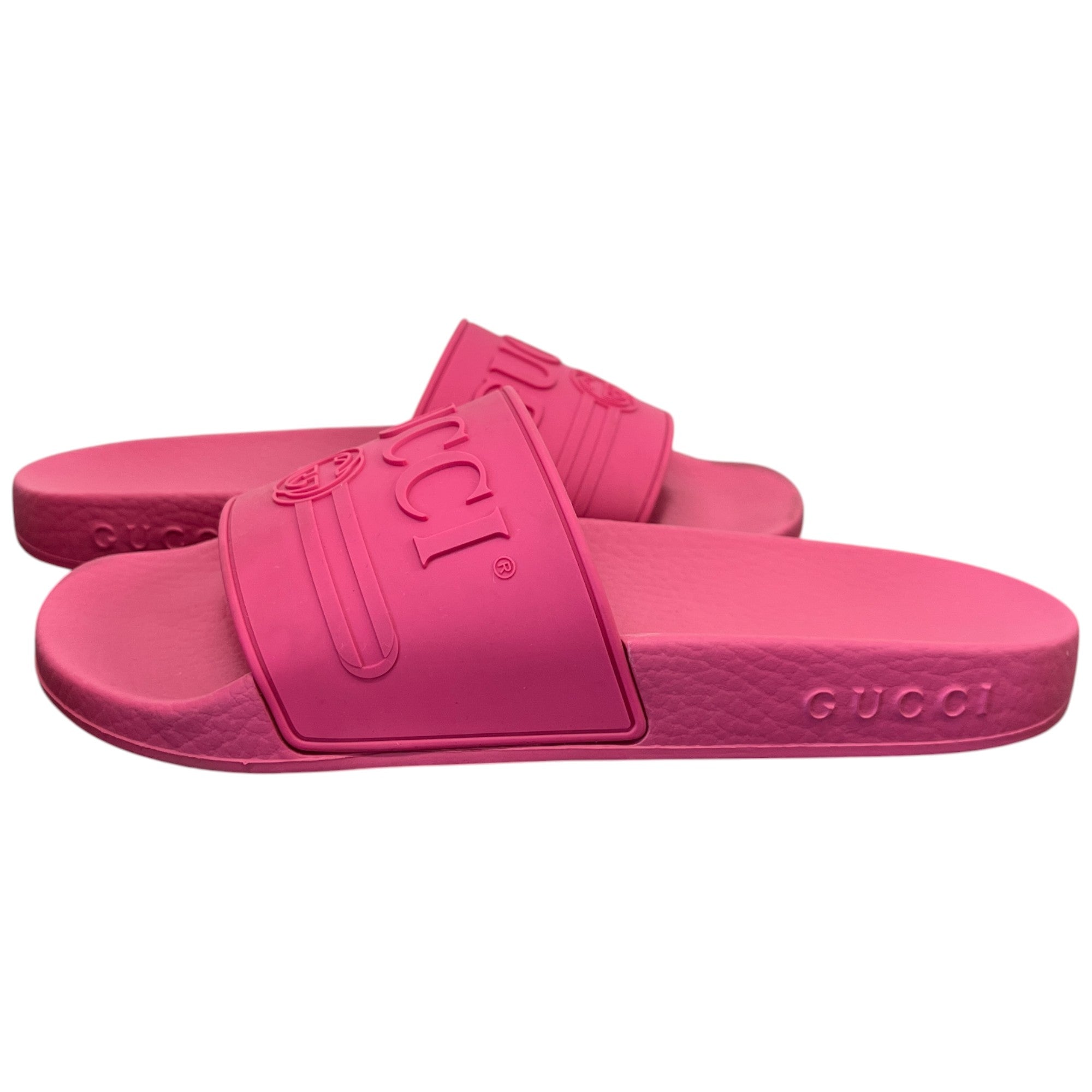 Women's Logo Print Slides Pink Size EU 35 / UK 2