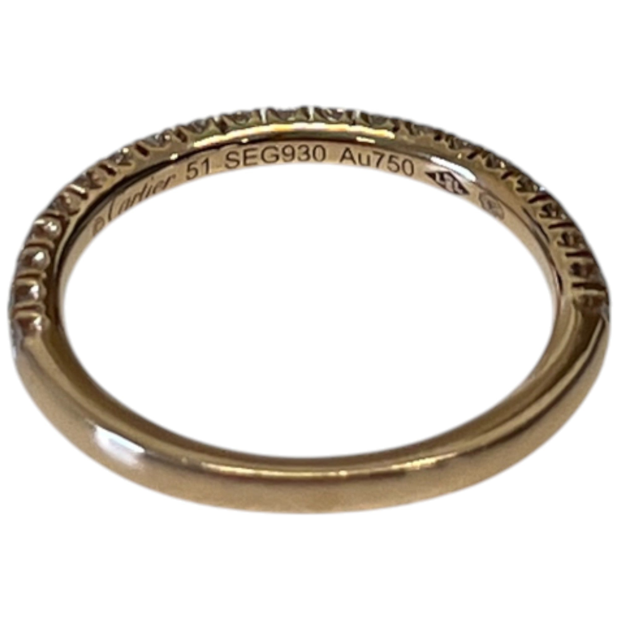 Women's Etincelle De Cartier Size 51 Ring Gold Size S