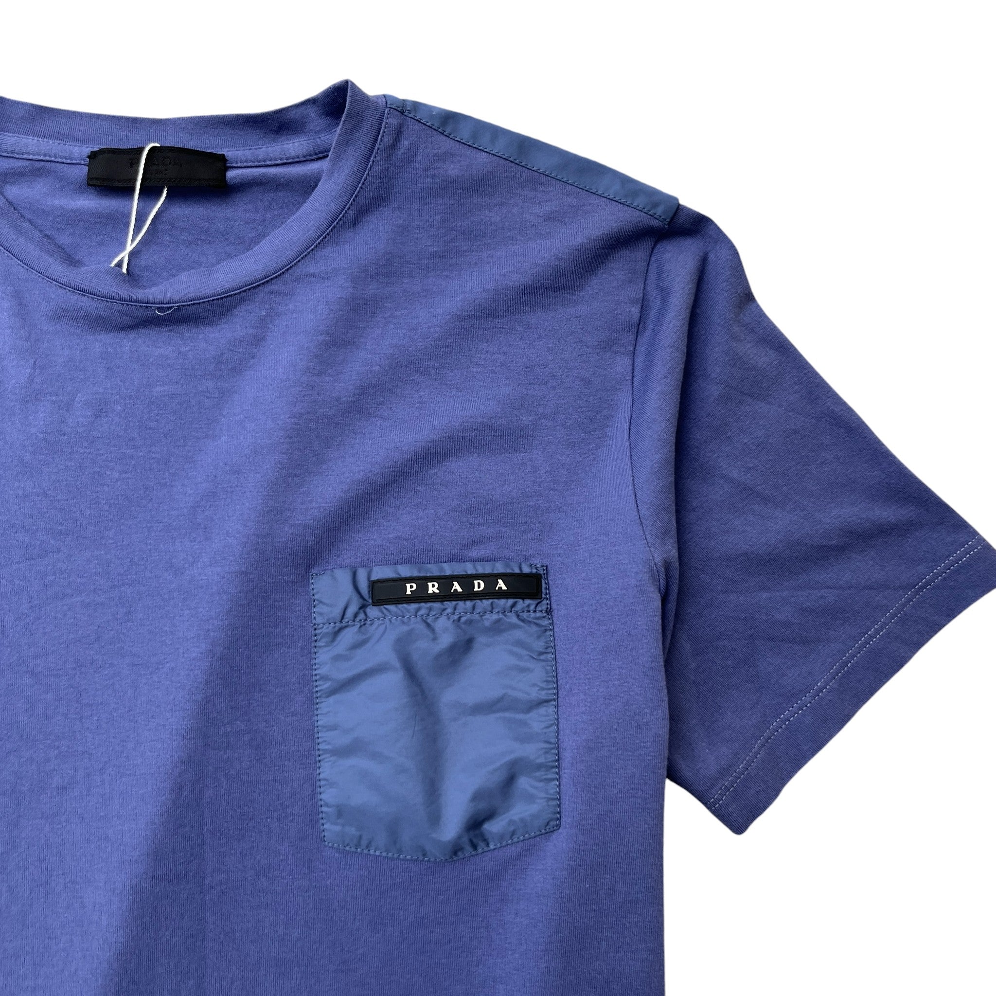 Men's Pocket Tab Logo T-Shirt Purple Size M