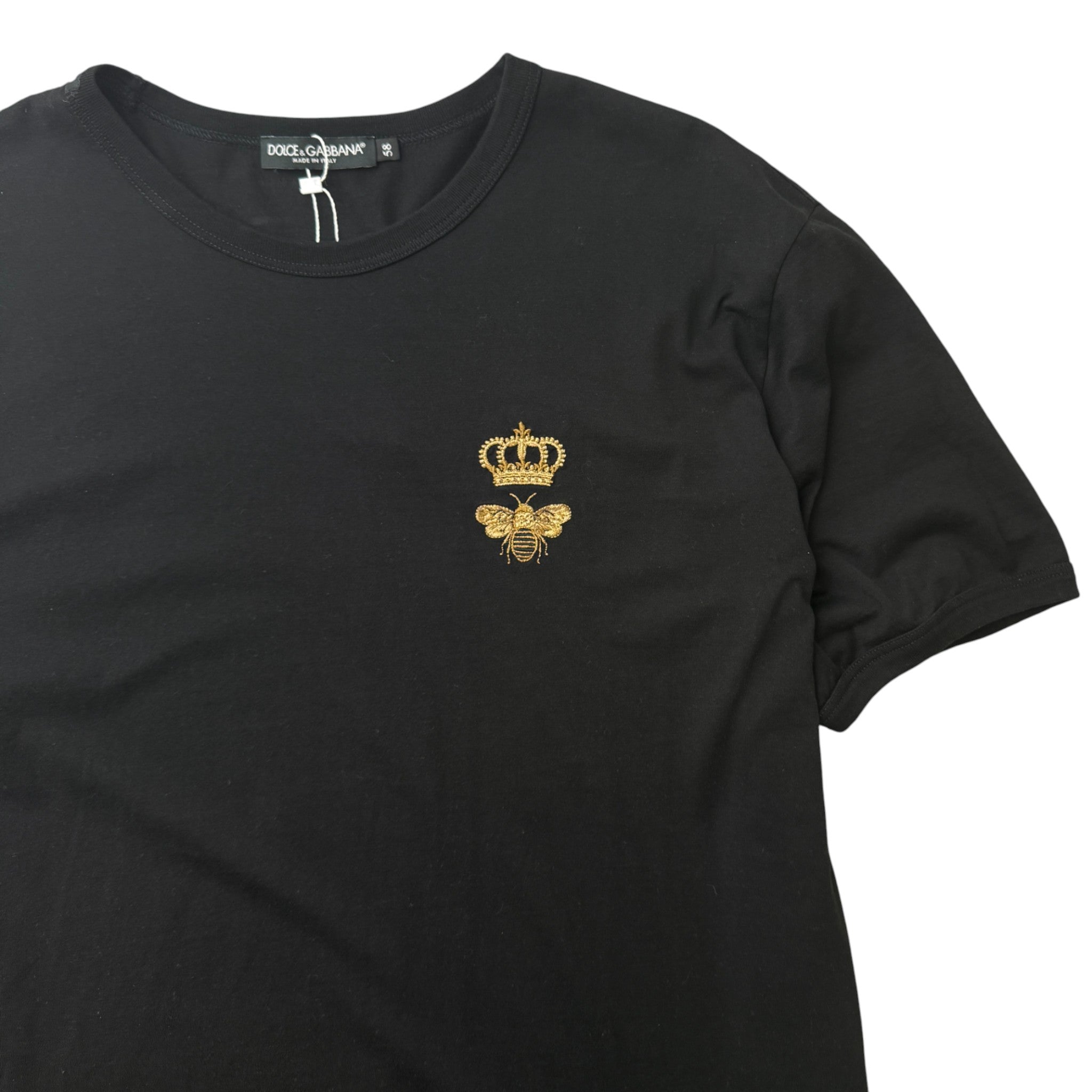 Men's Bee Crown Logo T-Shirt Black Size XXXL