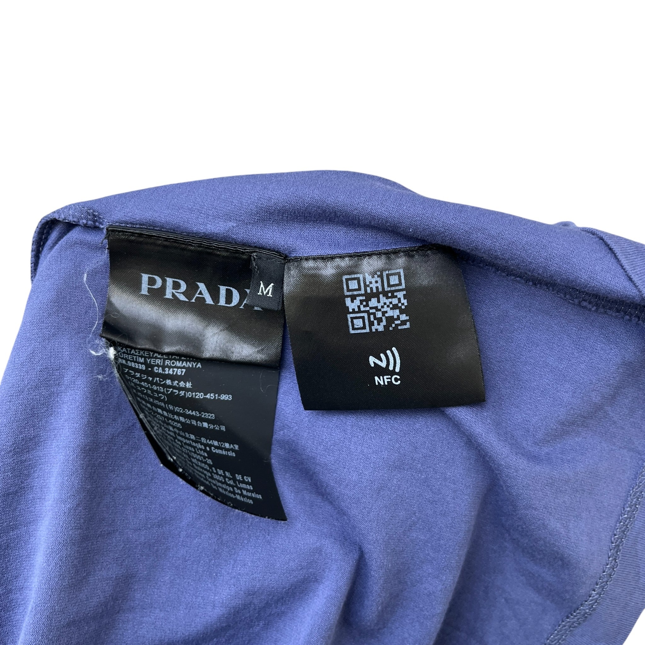 Men's Pocket Tab Logo T-Shirt Purple Size M