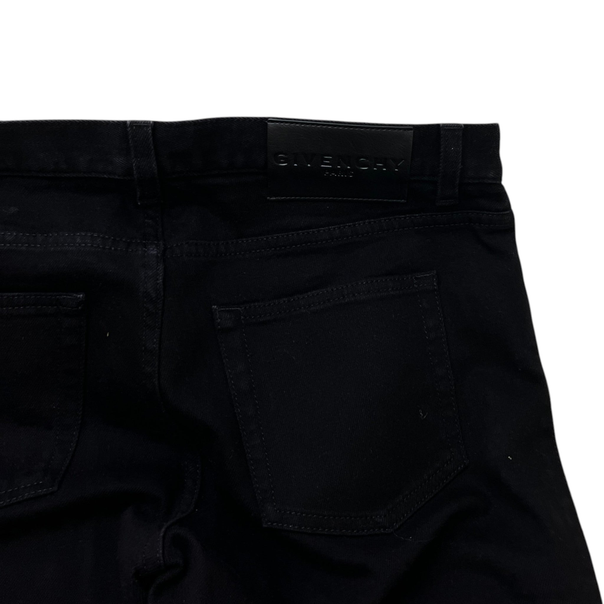 Men's Plaque Logo Jeans Black Size IT 48 / UK 32