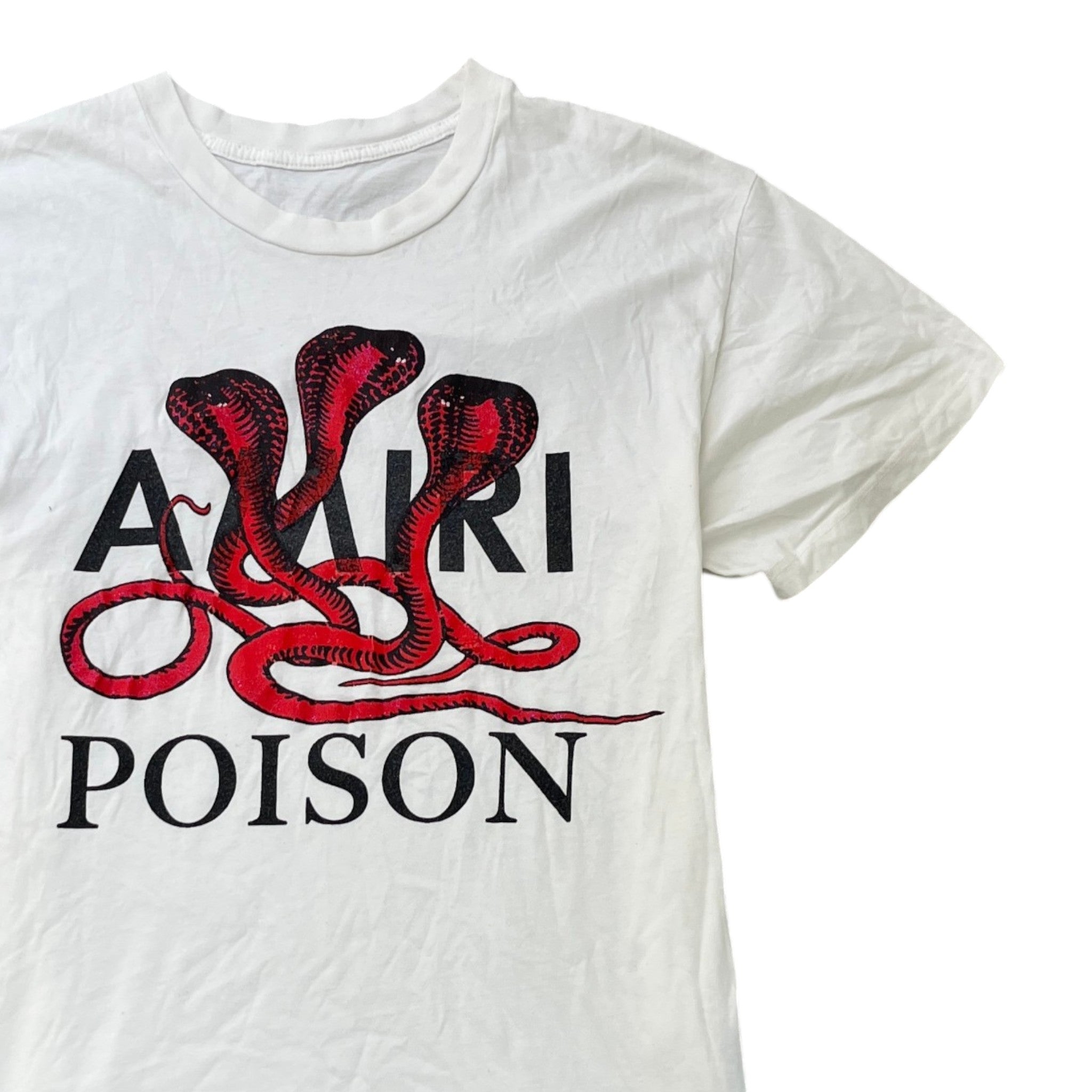 Men's Snake Poison T-Shirt White Size XS