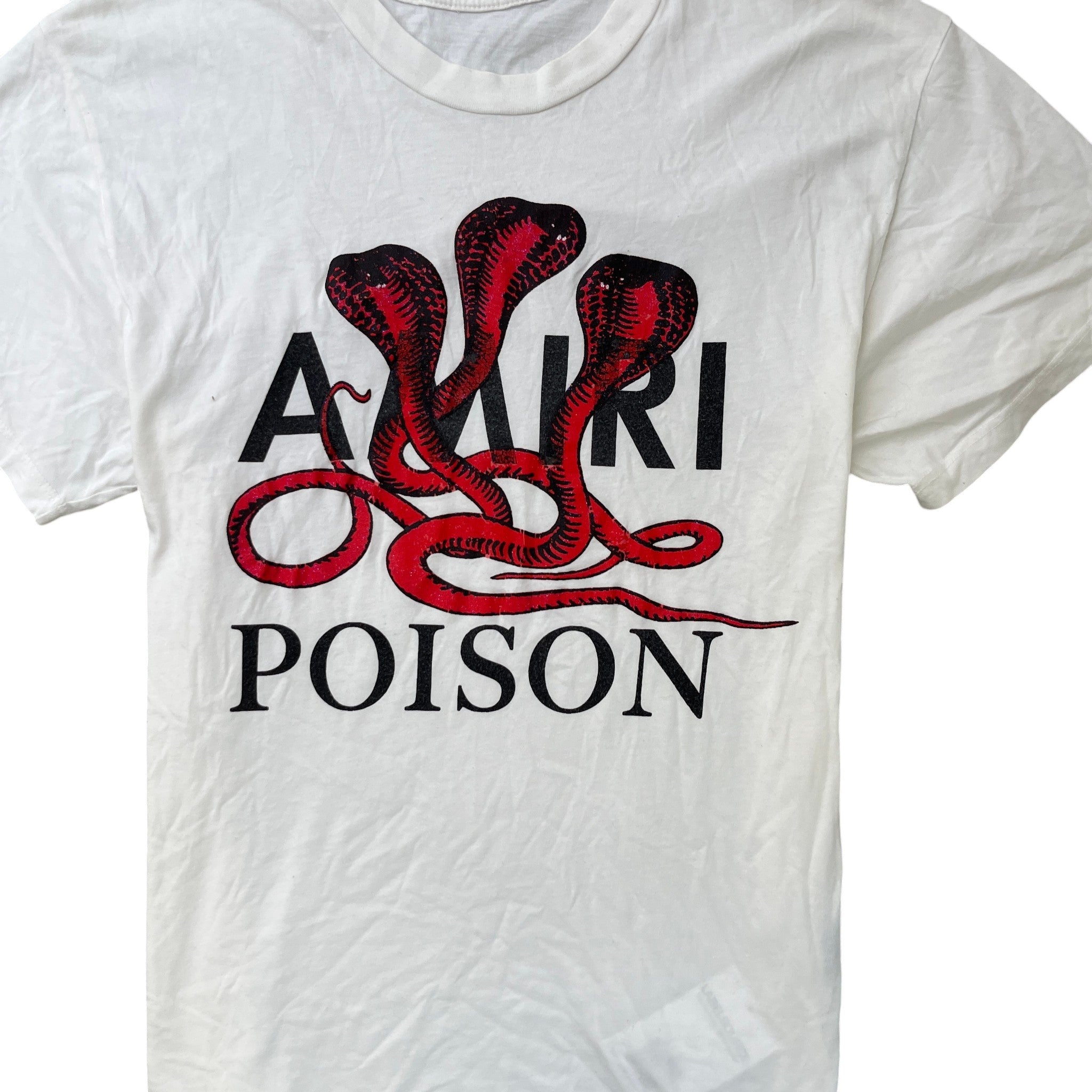 Men's Snake Poison T-Shirt White Size XS