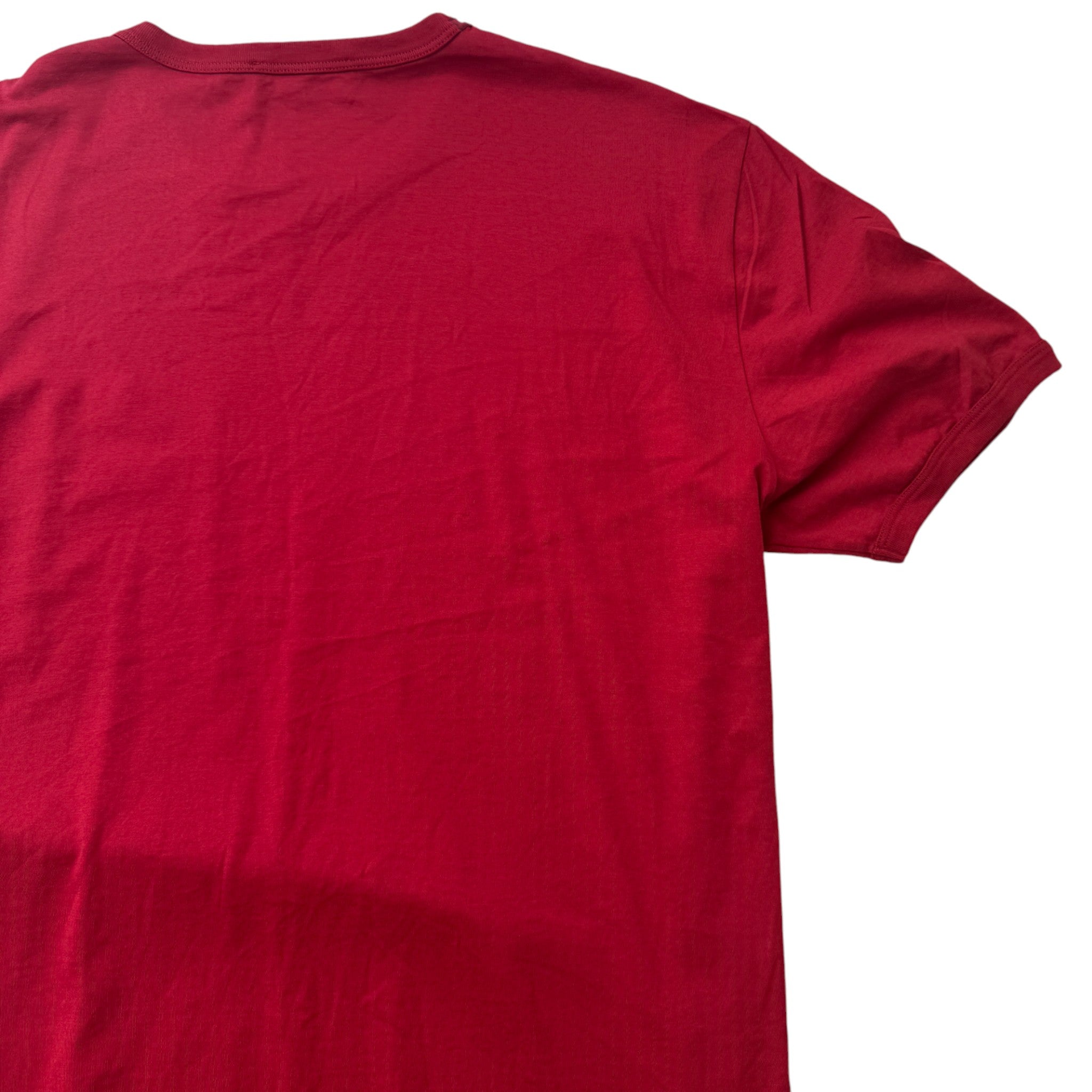 Men's Bee Crown Logo T-Shirt Red Size XXXL